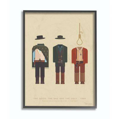 Stupell Industries The Good, Bad & Ugly Wall Art in Black Frame ...