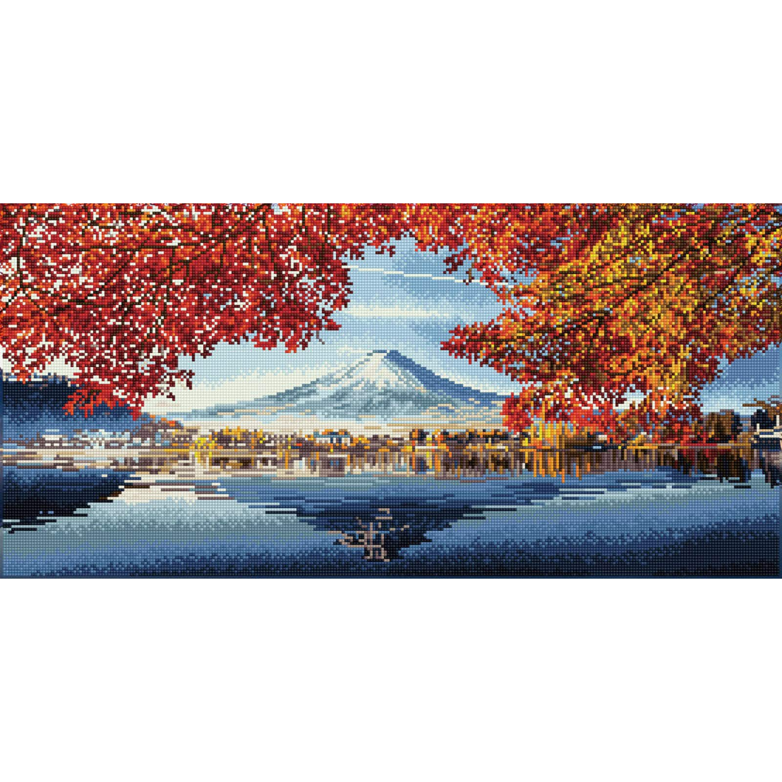 Diamond Dotz&#xAE; Intermediate Autumn View Diamond Art Painting Kit