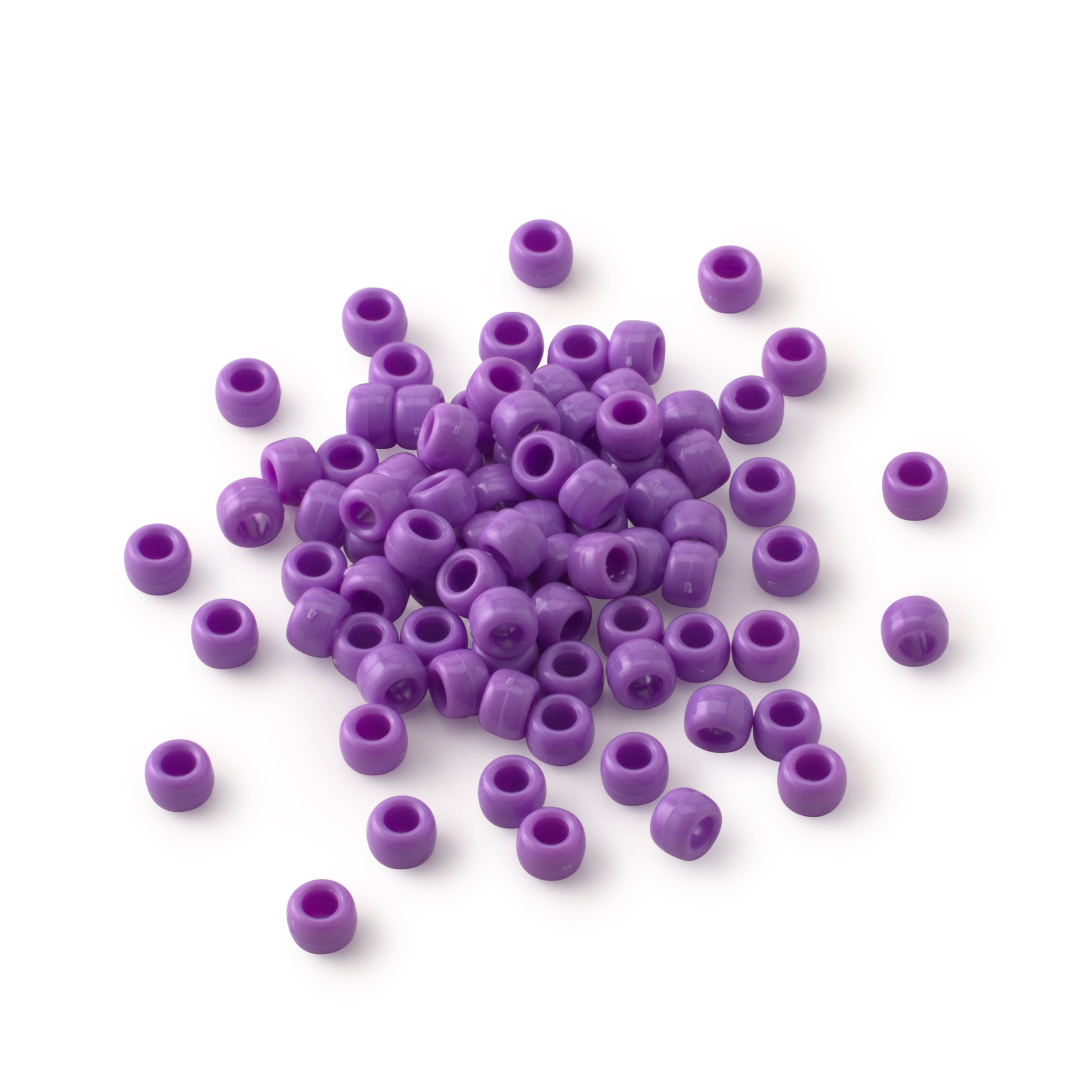 12 Packs: 580 ct. (6,960 total) Opaque Pony Beads By Creatology™, 6mm x 9mm