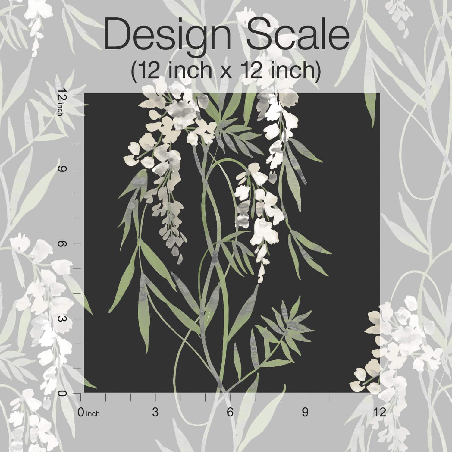 RoomMates Nouveaux Wisteria Peel &#x26; Stick Wallpaper