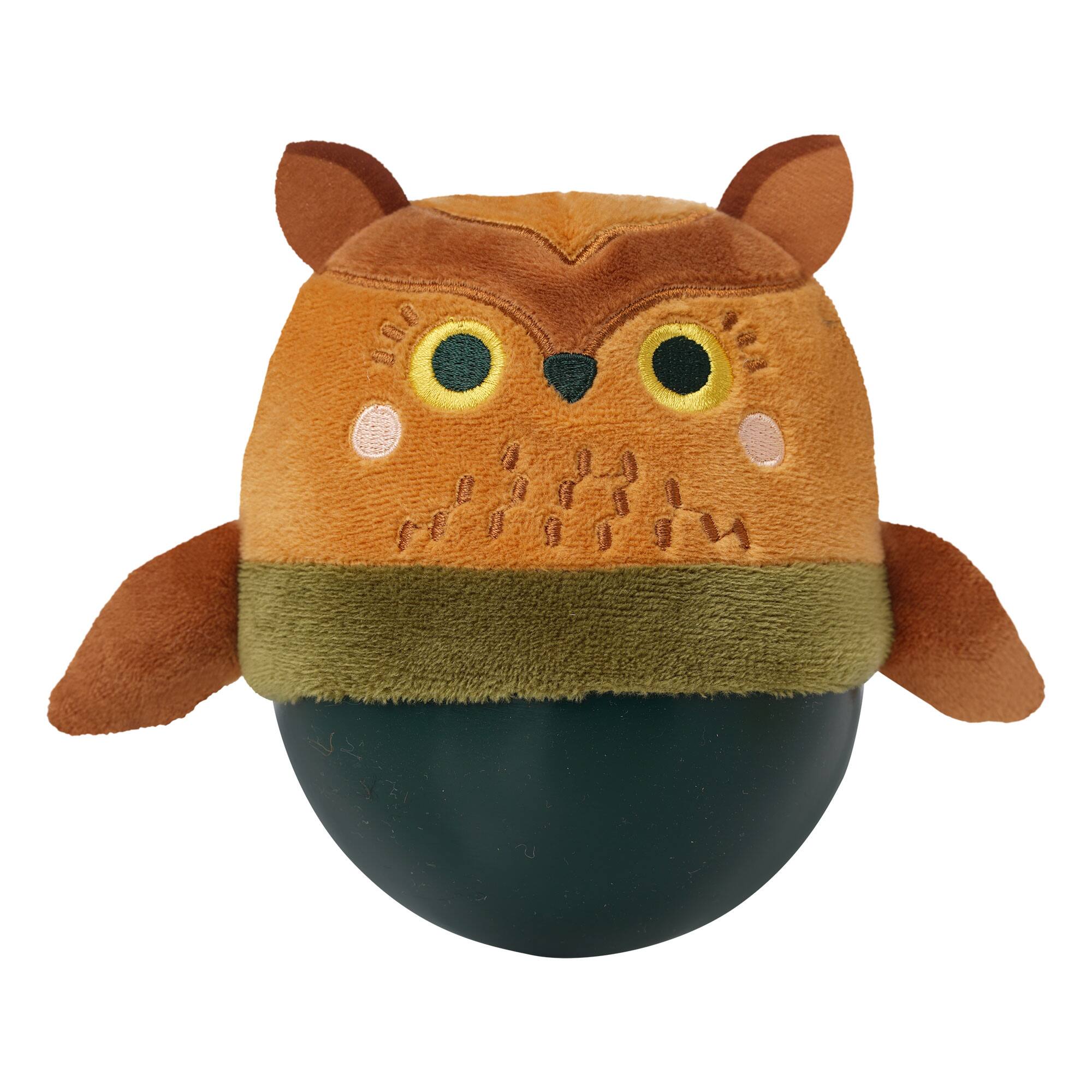 Manhattan Toy&#xAE; Wobbly Bobbly Owl Weighted Soft Silicone Wobble Ball