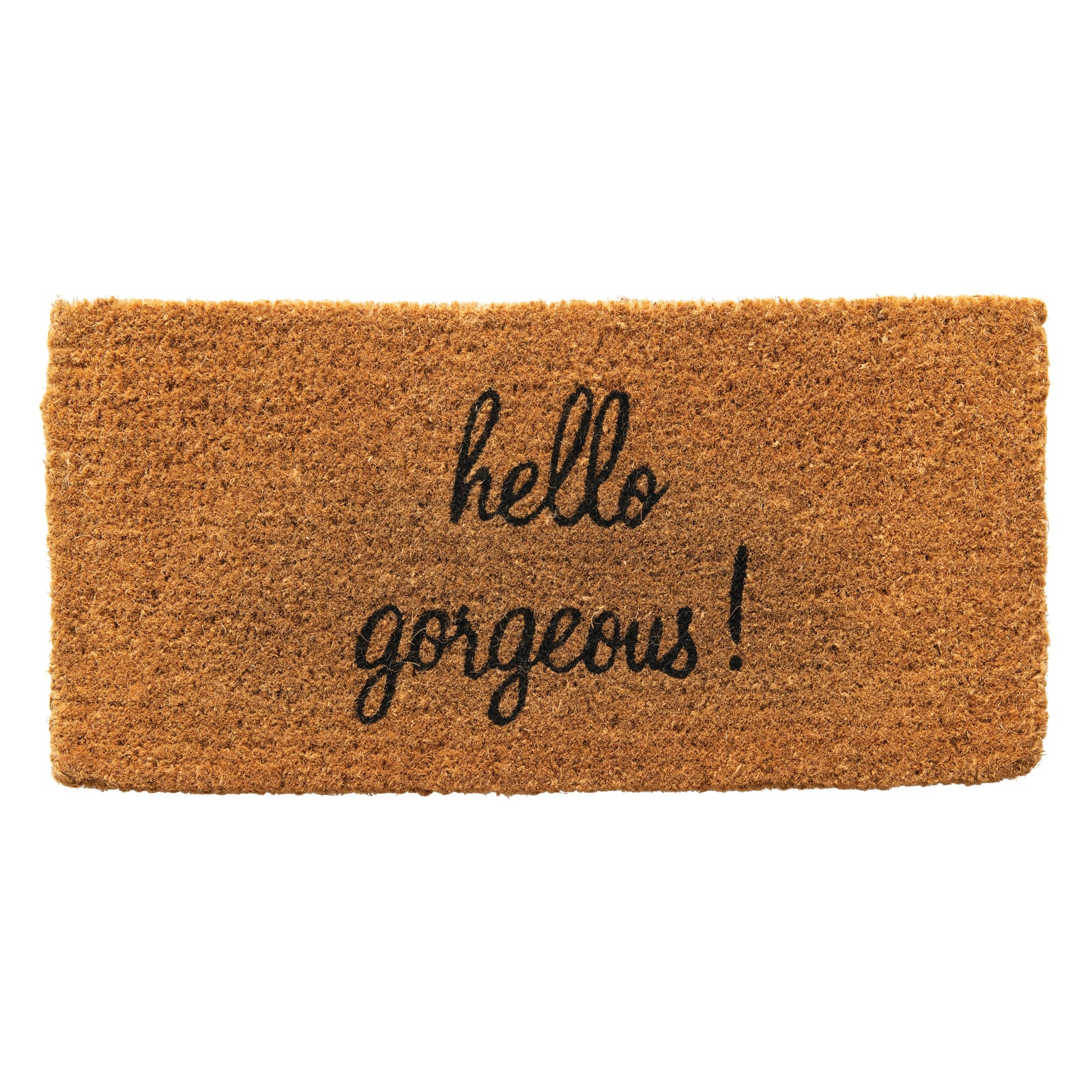 Hello Honey® Hello Gorgeous! Natural Coir Doormat