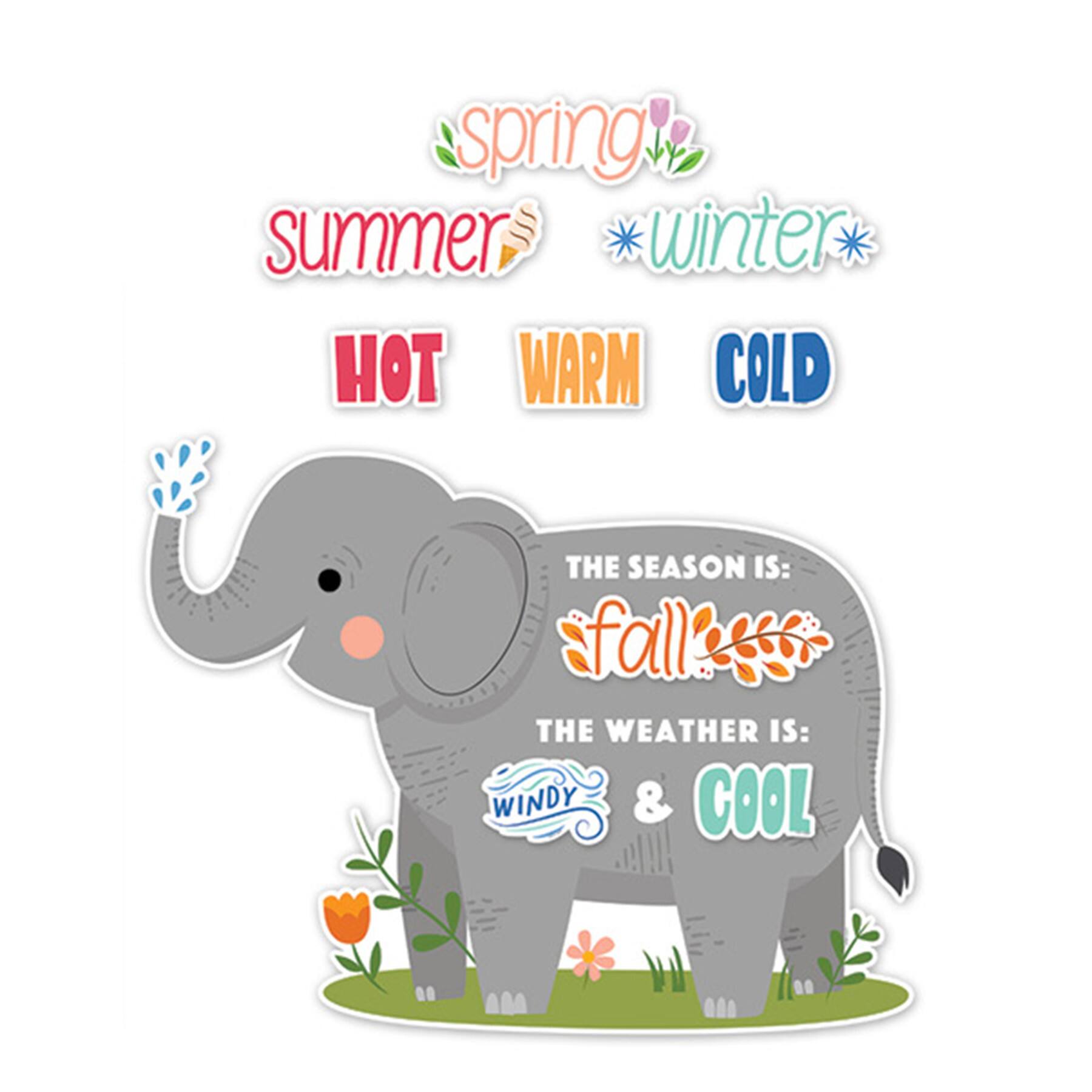 Creative Teaching Press® Jungle Friends Calendar Set Bulletin Board set