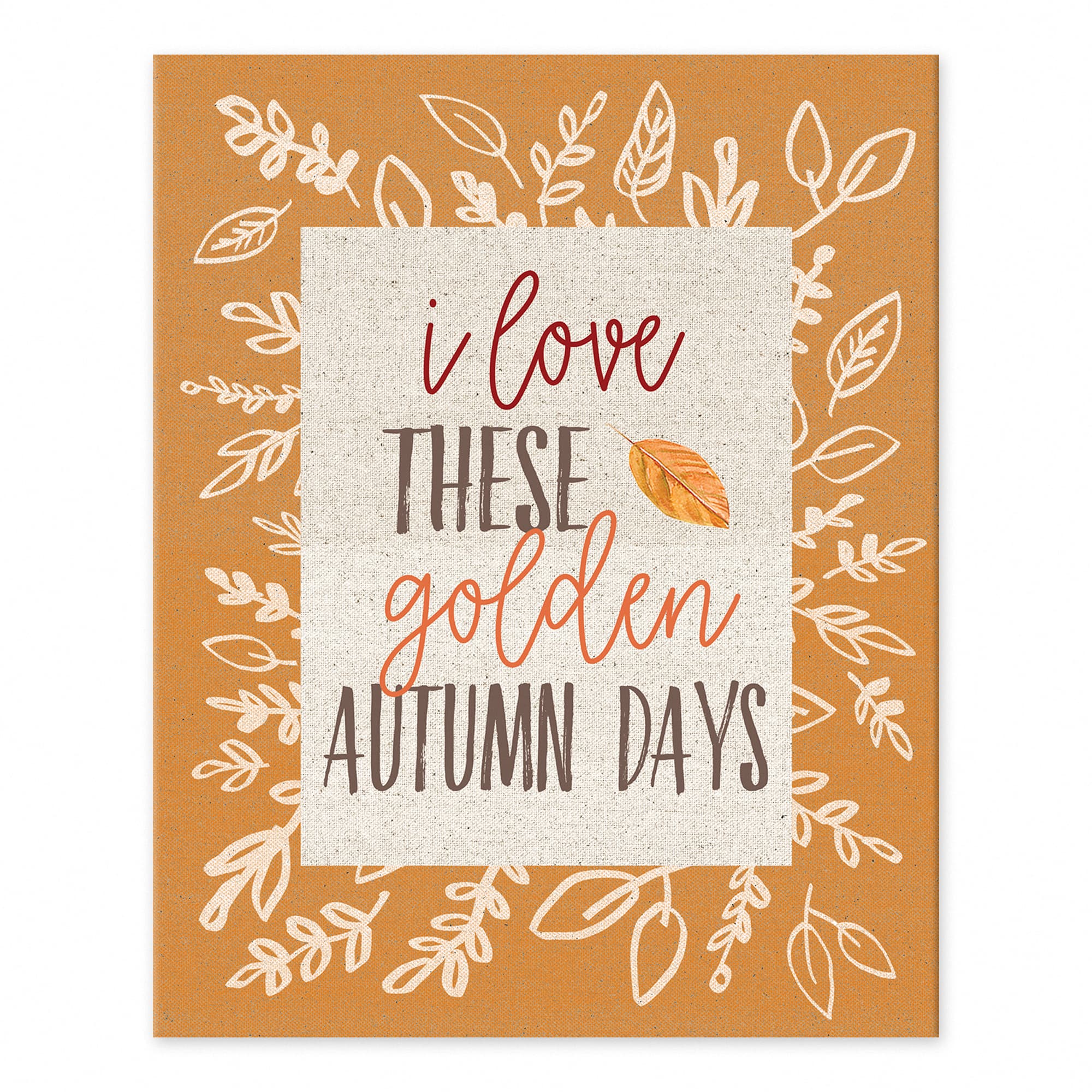 Golden Autumn Days Tabletop Canvas