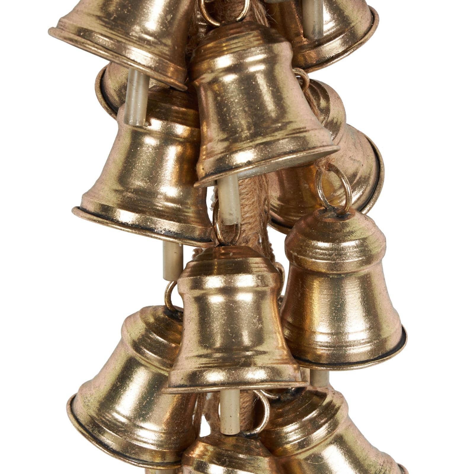 47" Gold Metal Cascading Cluster Decorative Bells