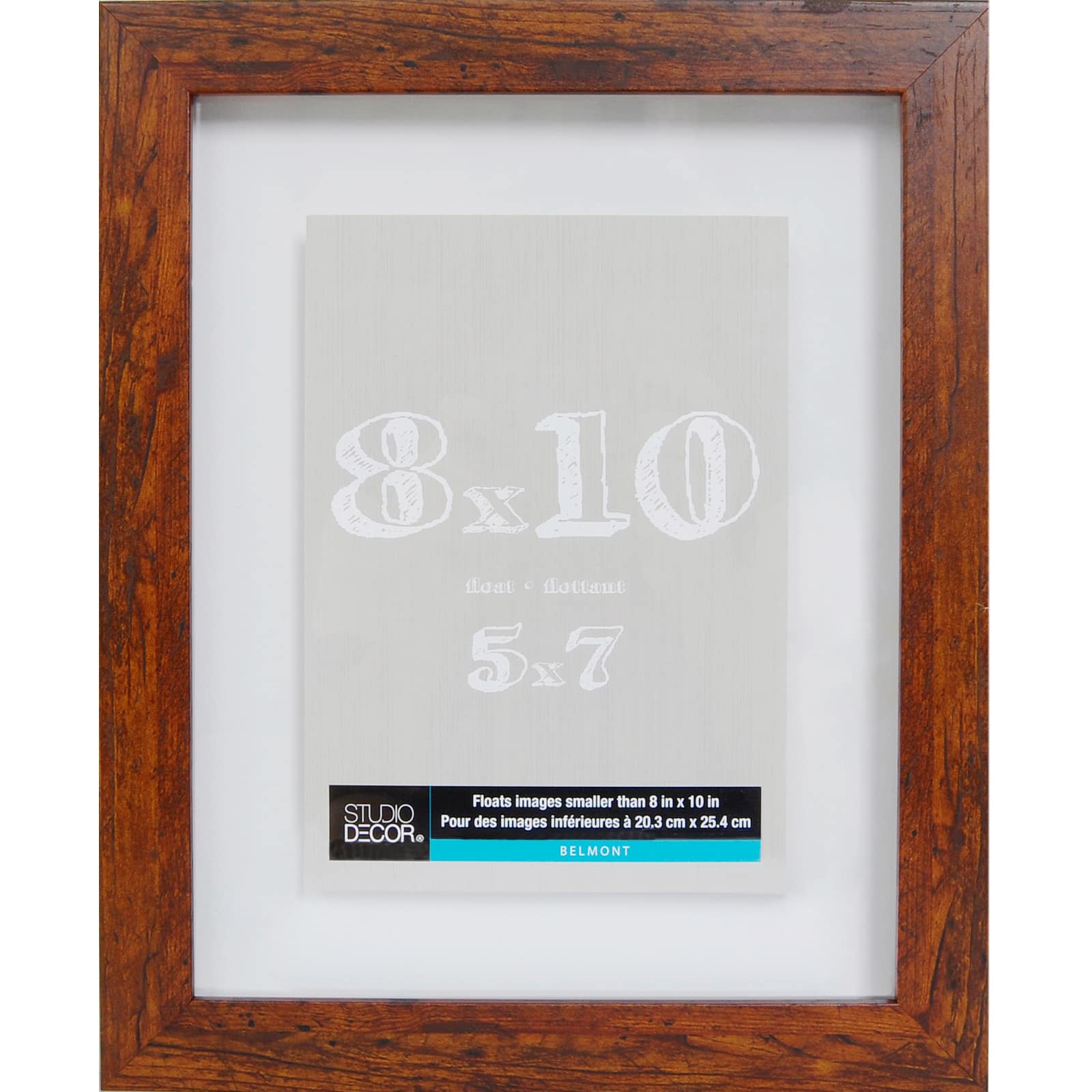 8 Pack: 8" x 10" Honey Belmont Float Frame by Studio Décor®
