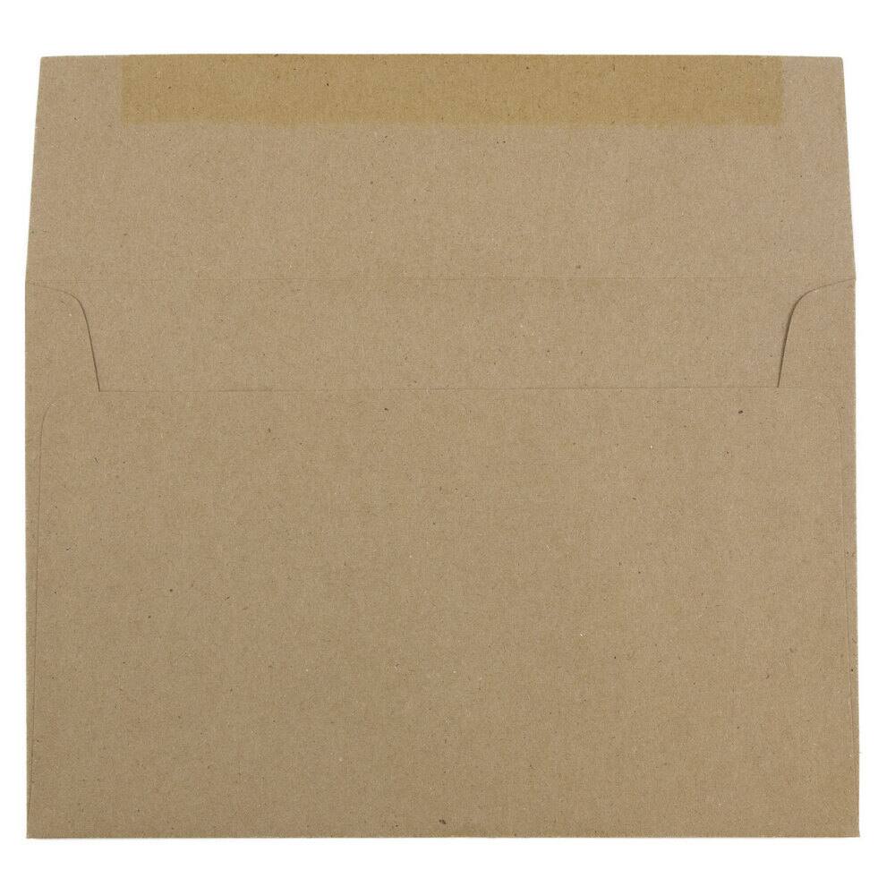 JAM Paper A10 Brown Kraft Recycled Invitation Envelopes