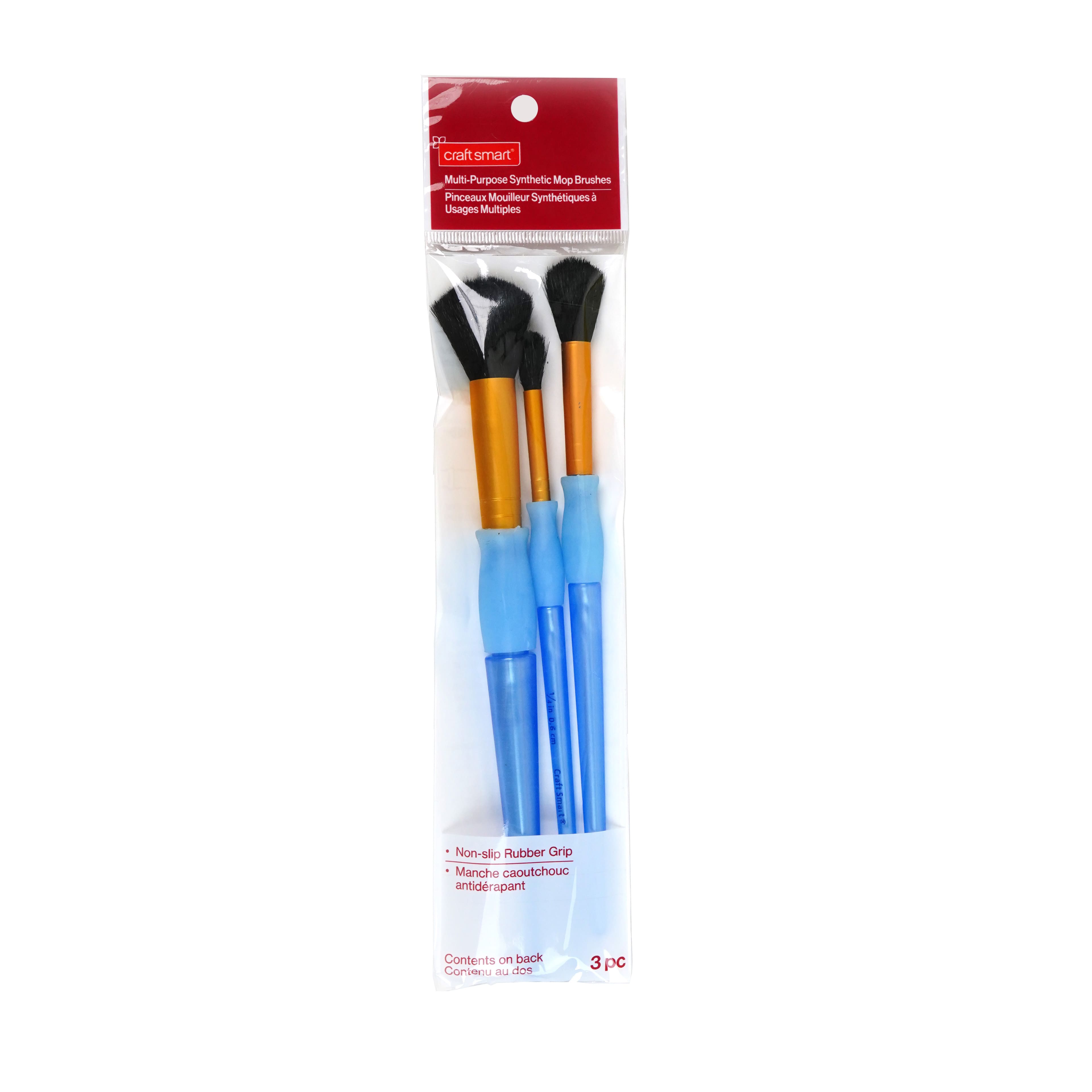 Multi-Purpose 3 Piece Synthetic Mop Brush Set by Craft Smart&#xAE;