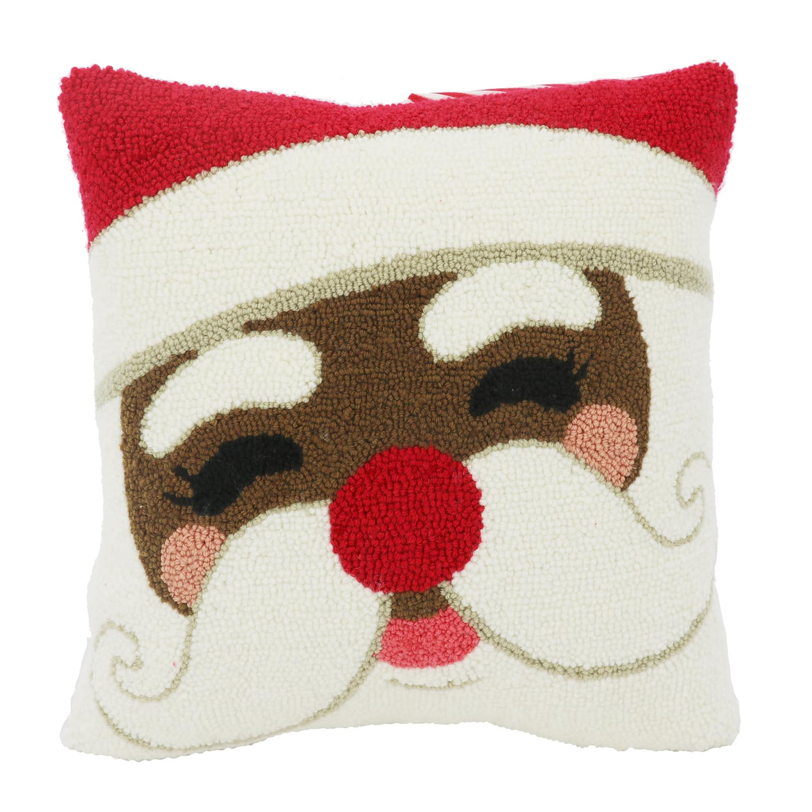 16 x 16 Santa Face Throw Pillow by Ashland Michaels