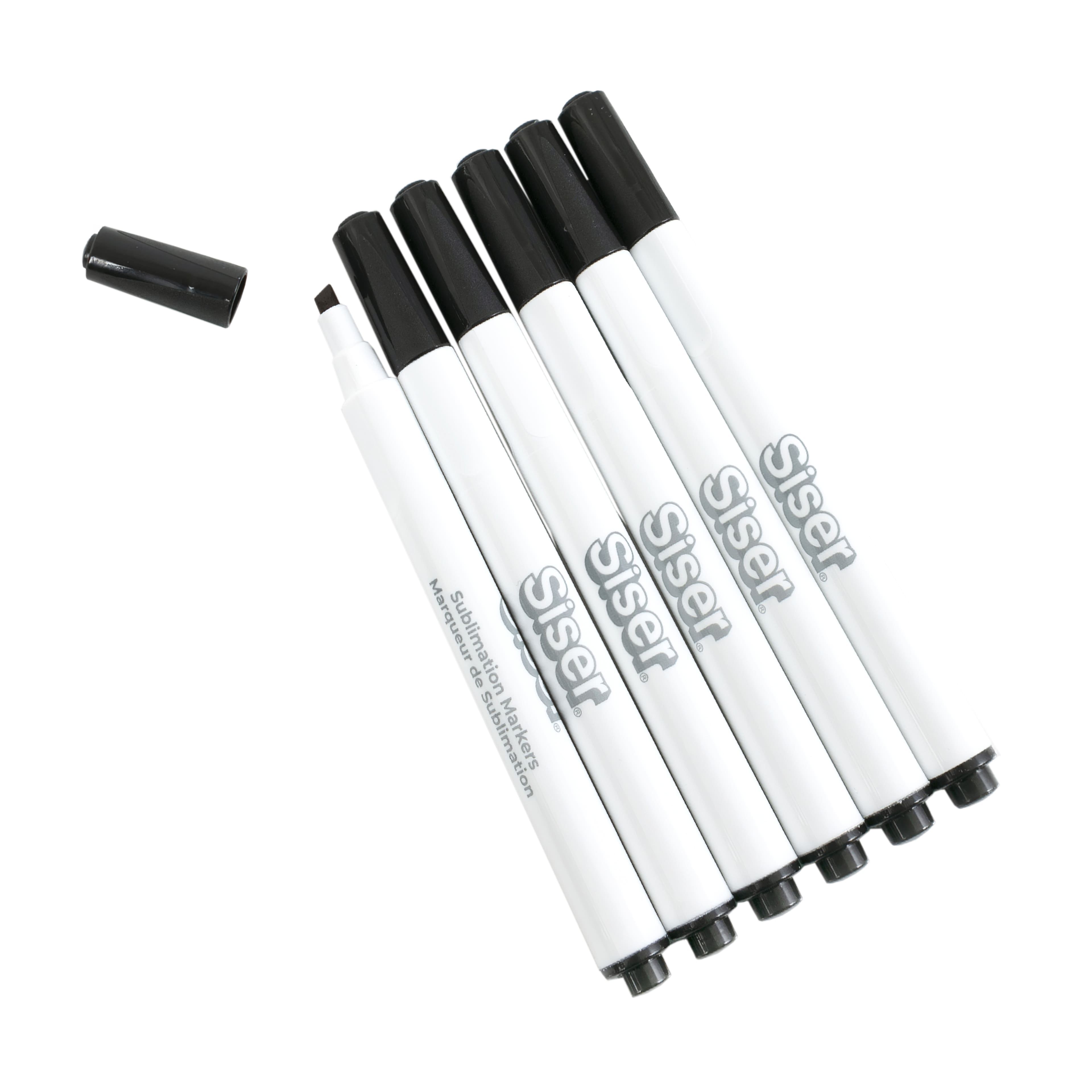 Siser® Black 6 Piece Sublimation Markers