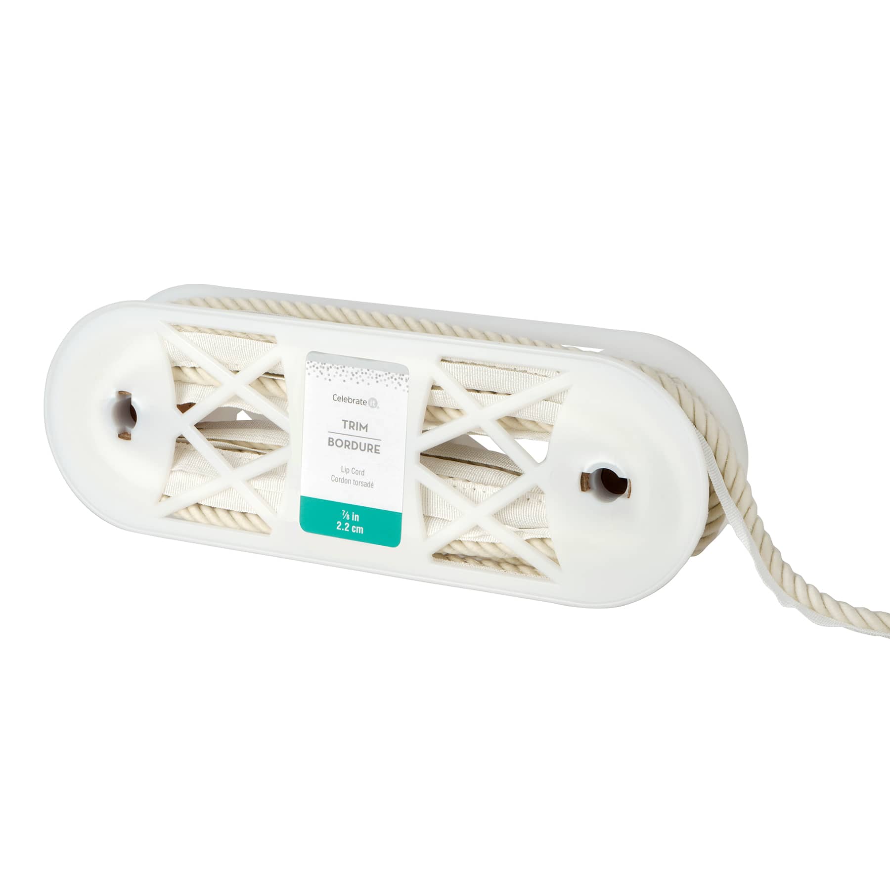 7/8&#x22; Natural White Lip Cord Trim by Celebrate It&#xAE;