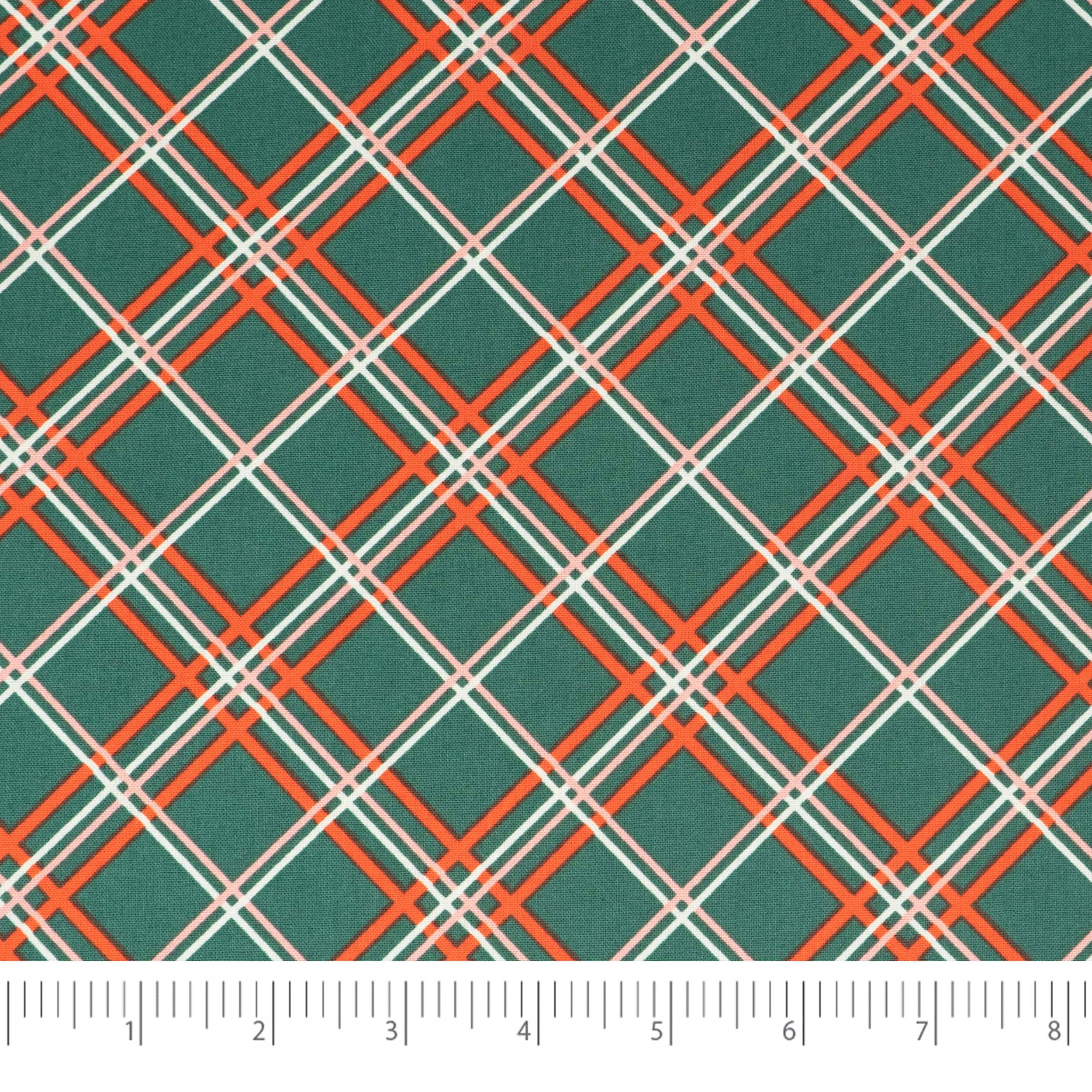 SINGER Christmas Holiday Plaid Cotton Fabric