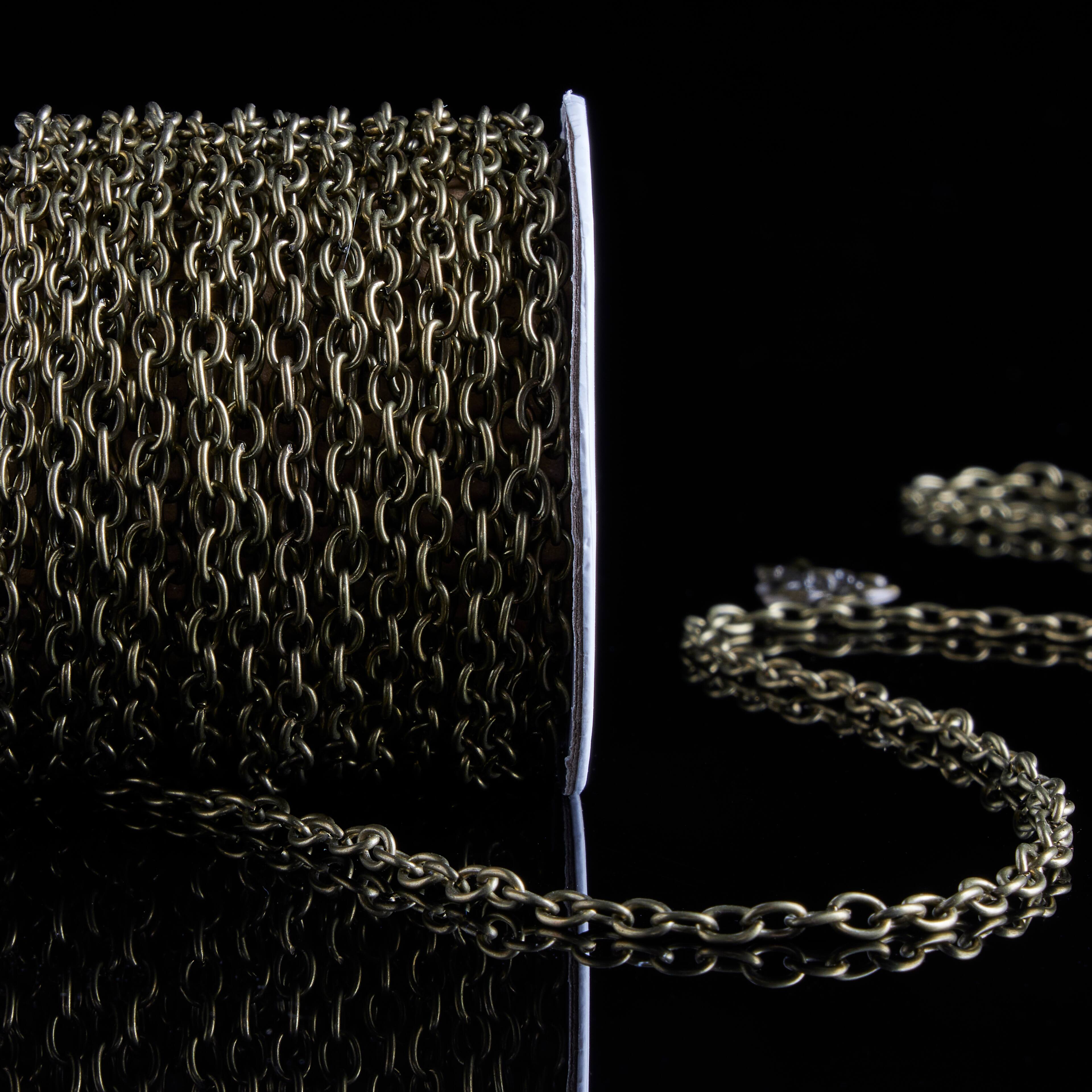 6 Pack: 6yd. Oxidized Brass Chain Spool by Bead Landing&#x2122;