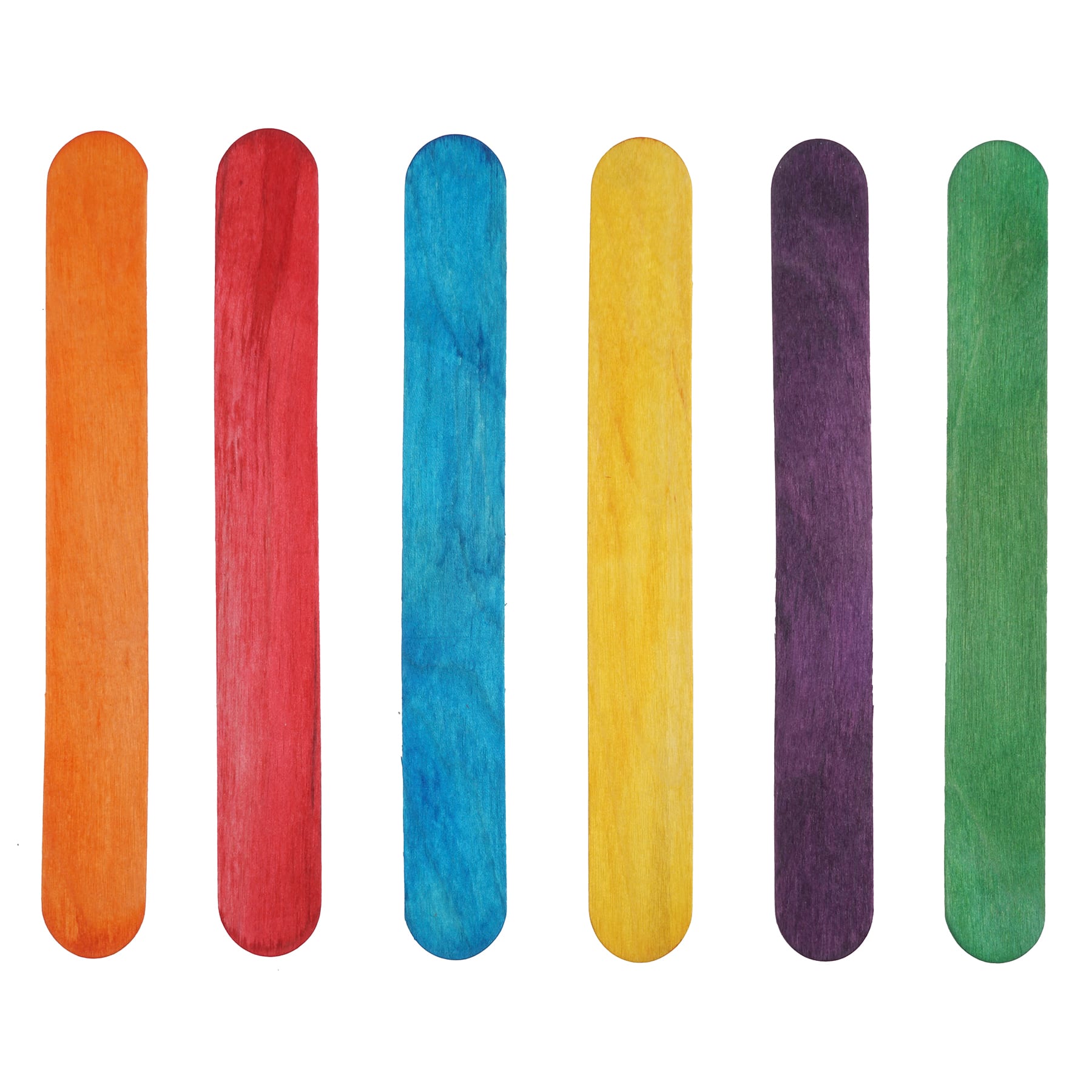Multicolor Jumbo Wood Craft Sticks by Creatology™