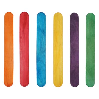 Creatology™ Jumbo Wood Craft Sticks, Colored image