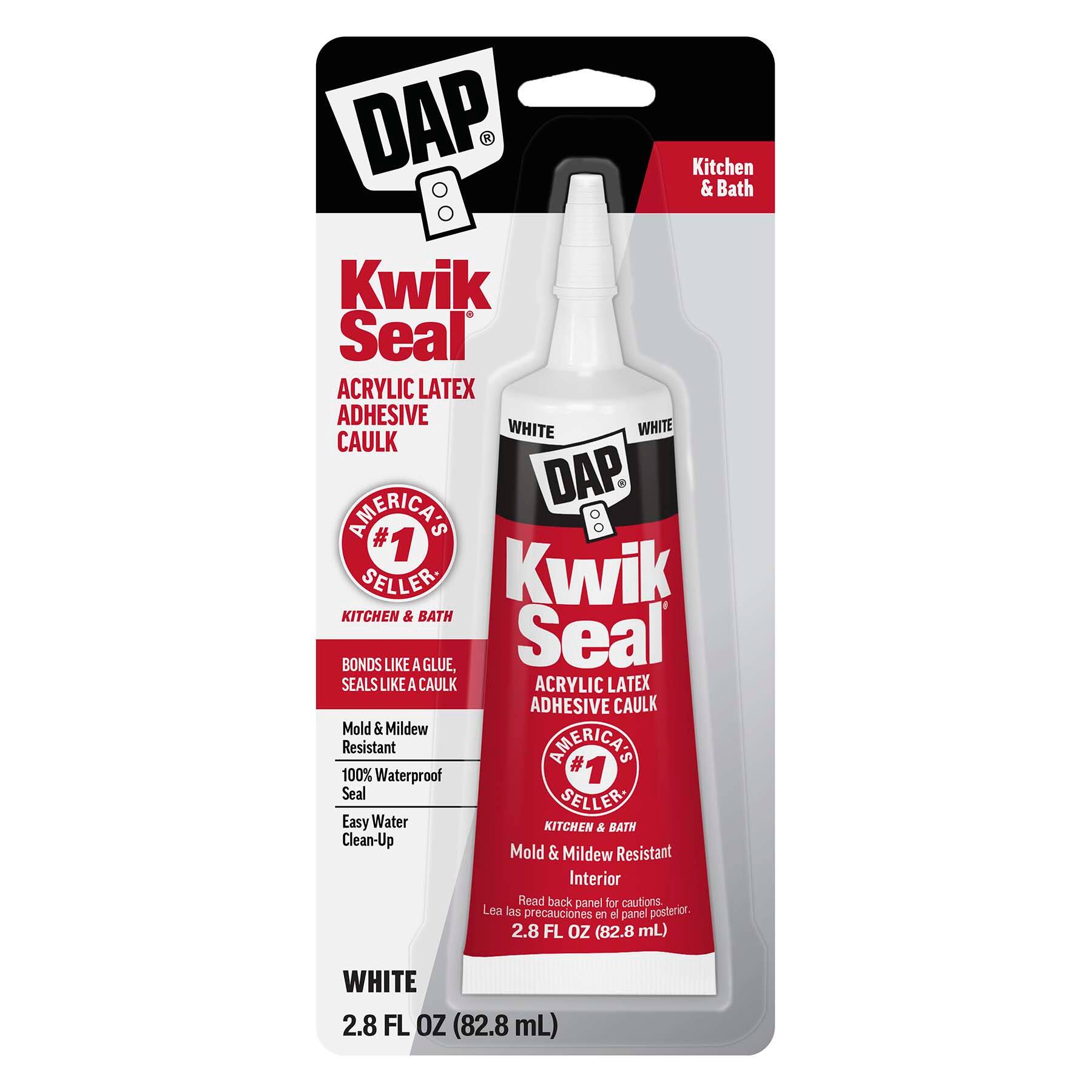 DAP&#xAE; Kwik Seal&#xAE; 2.75oz. Acrylic Latex Adhesive Caulk
