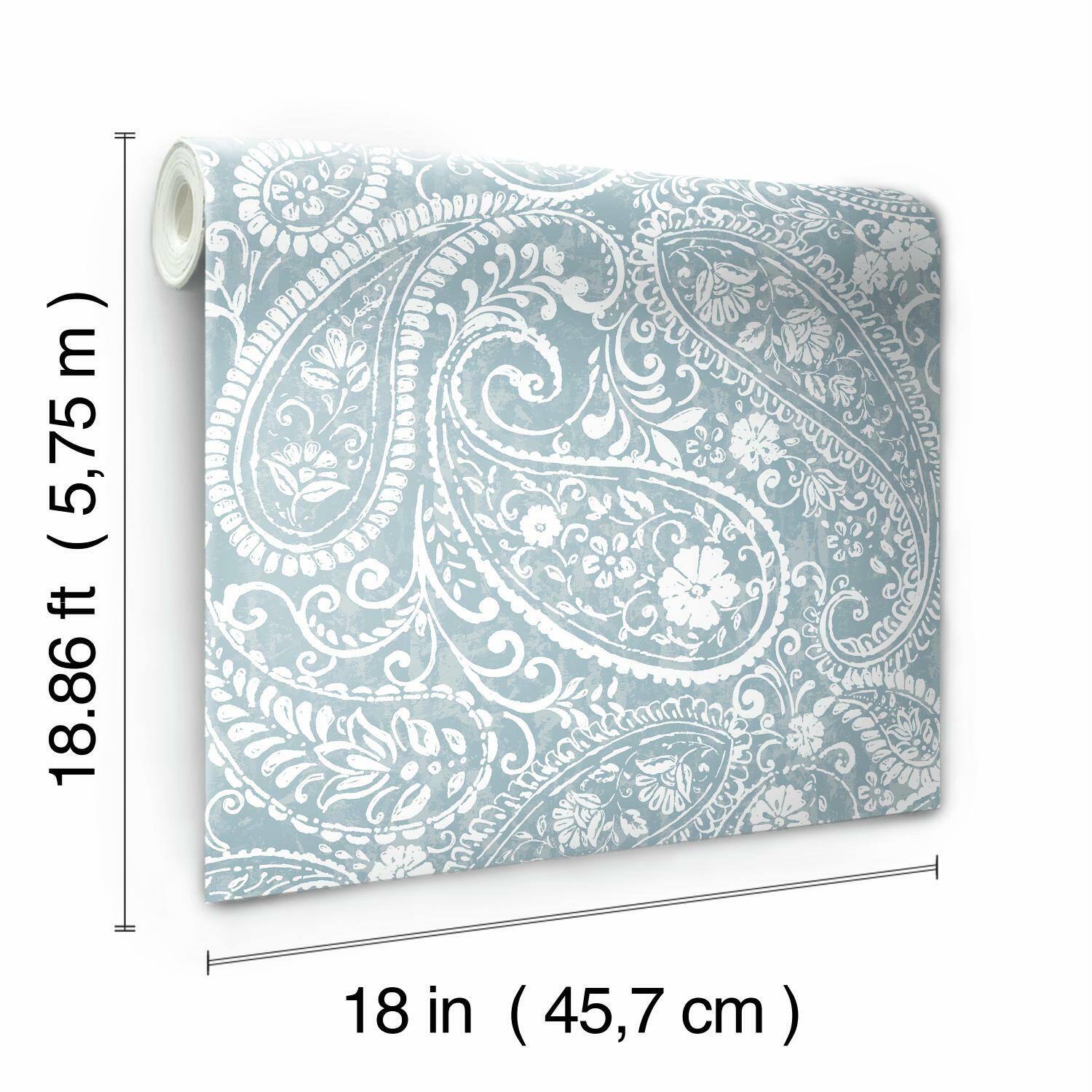 RoomMates Paisley Prince Peel &#x26; Stick Wallpaper