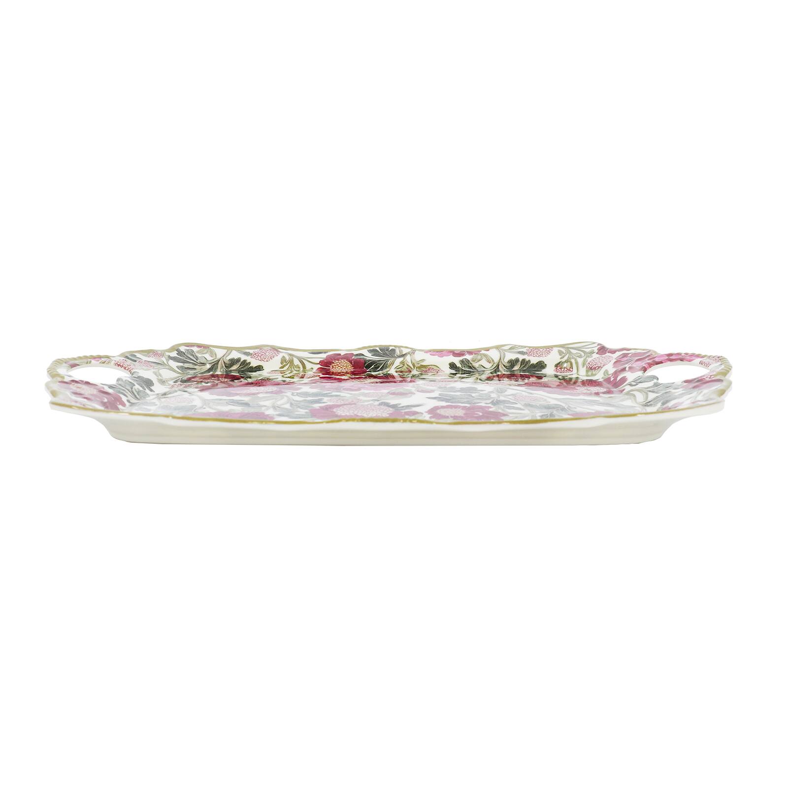 16.75&#x22; Pink Floral Tray by Ashland&#xAE;