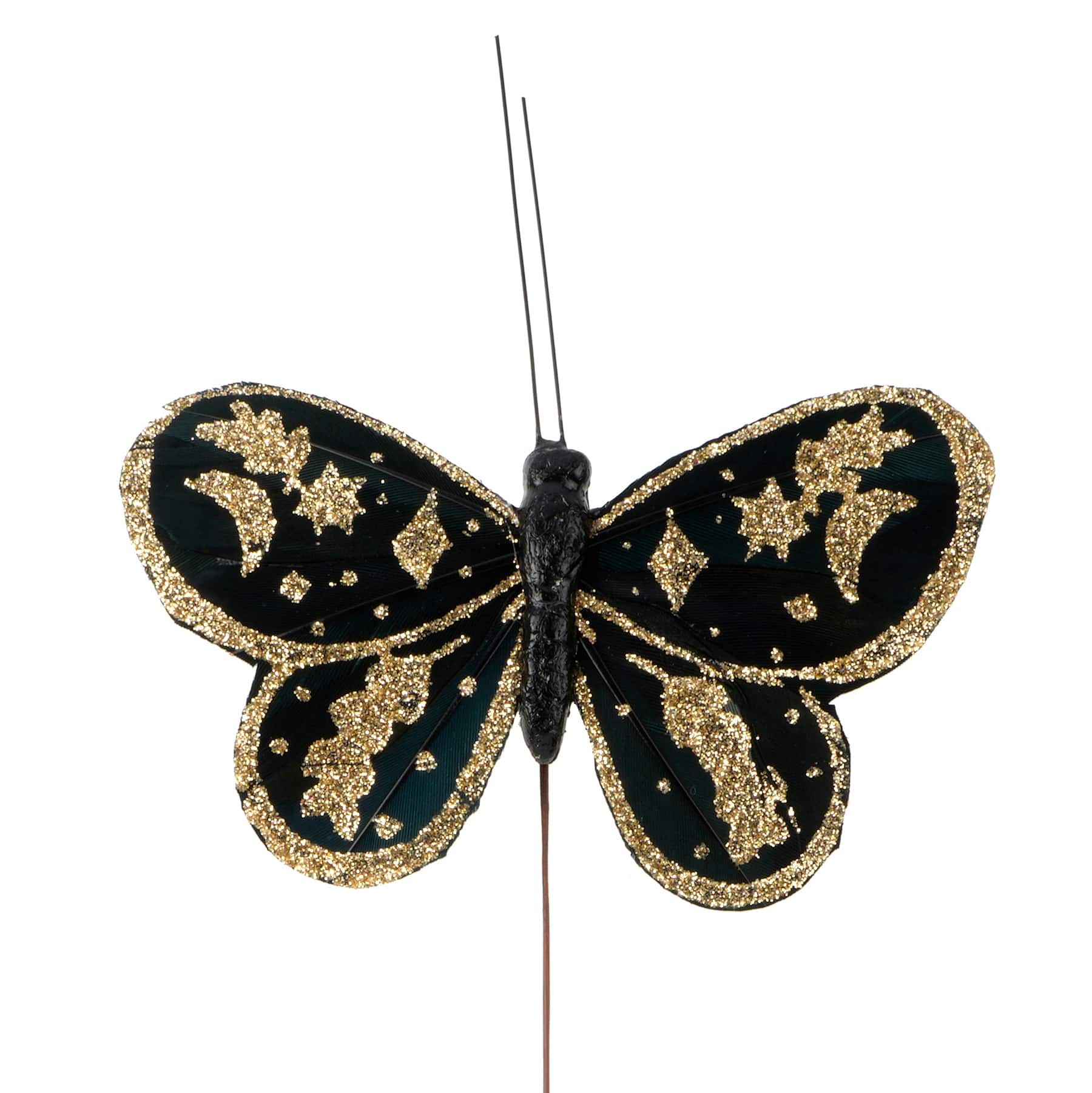 Black with Gold Moons &#x26; Stars Butterfly Set by Ashland&#xAE;