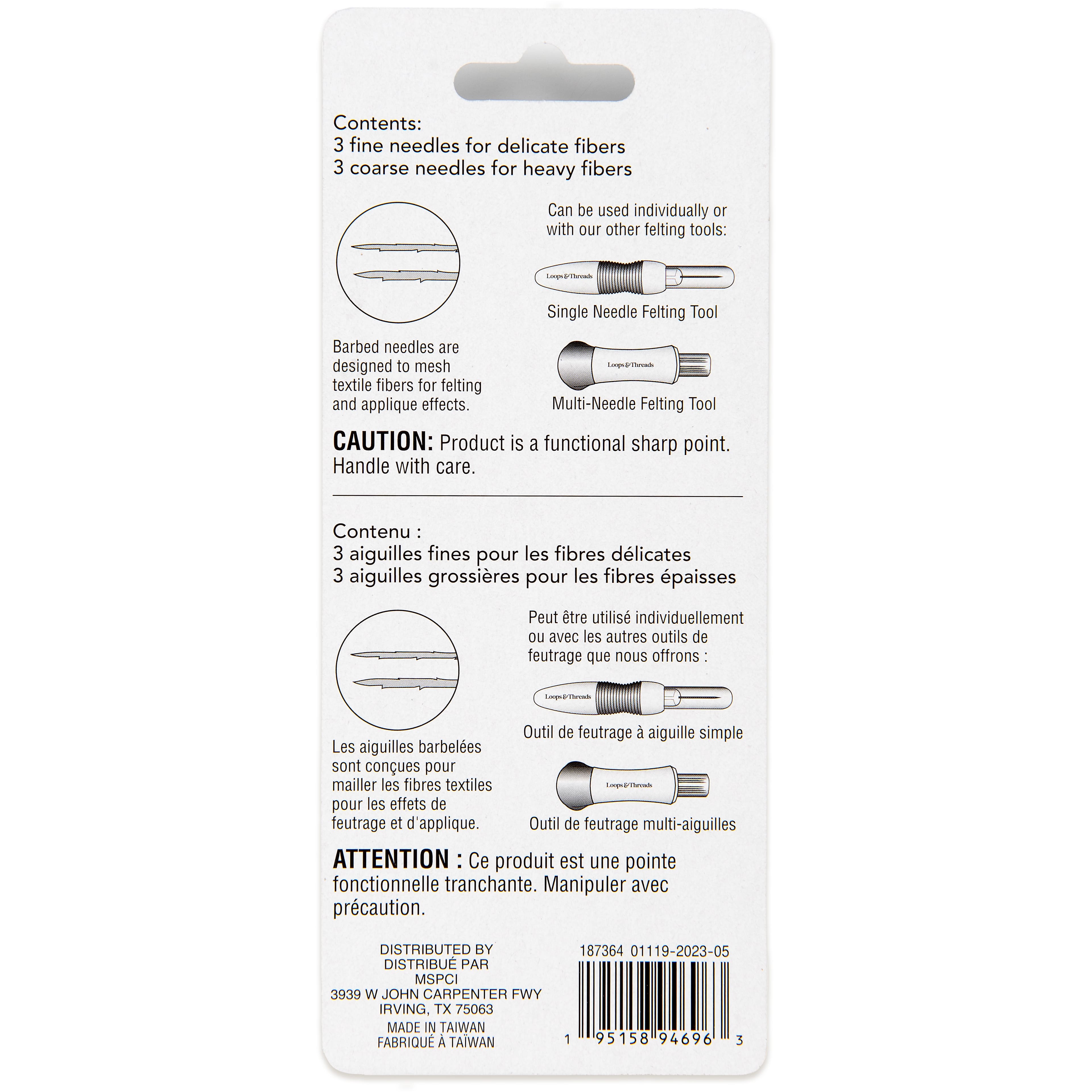 Replacement Felting Needles, 6ct. by Loops &#x26; Threads&#xAE;