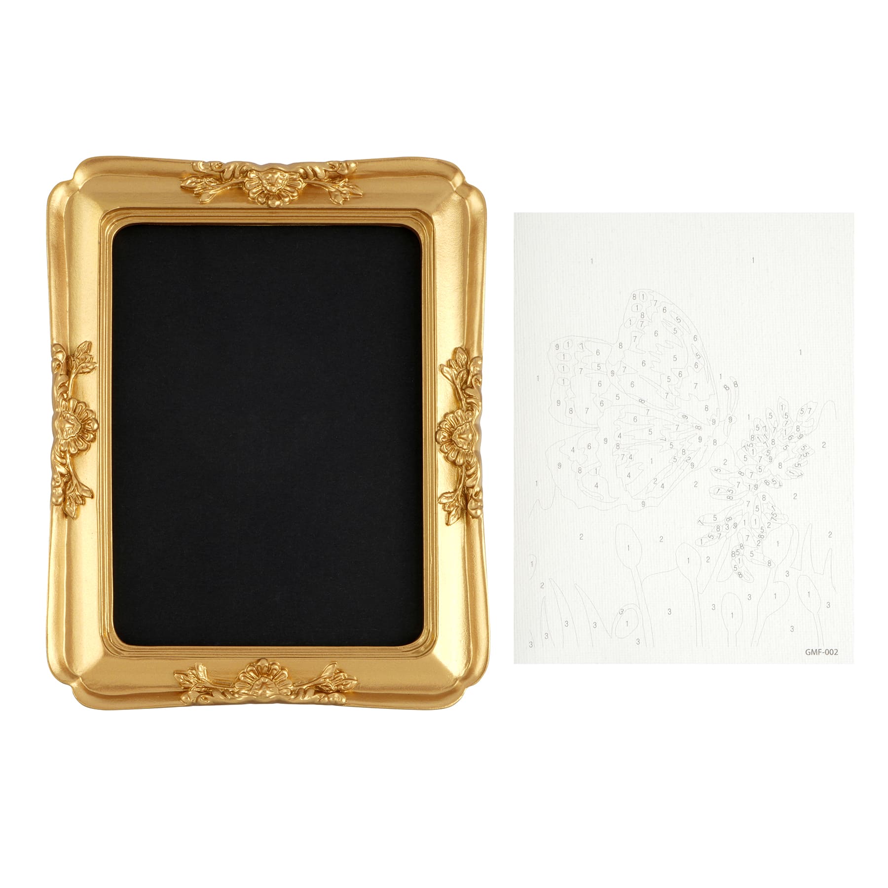 Butterfly &#x26; Flower Paint-by-Number Framed Mini Kit by Artist&#x27;s Loft&#xAE;