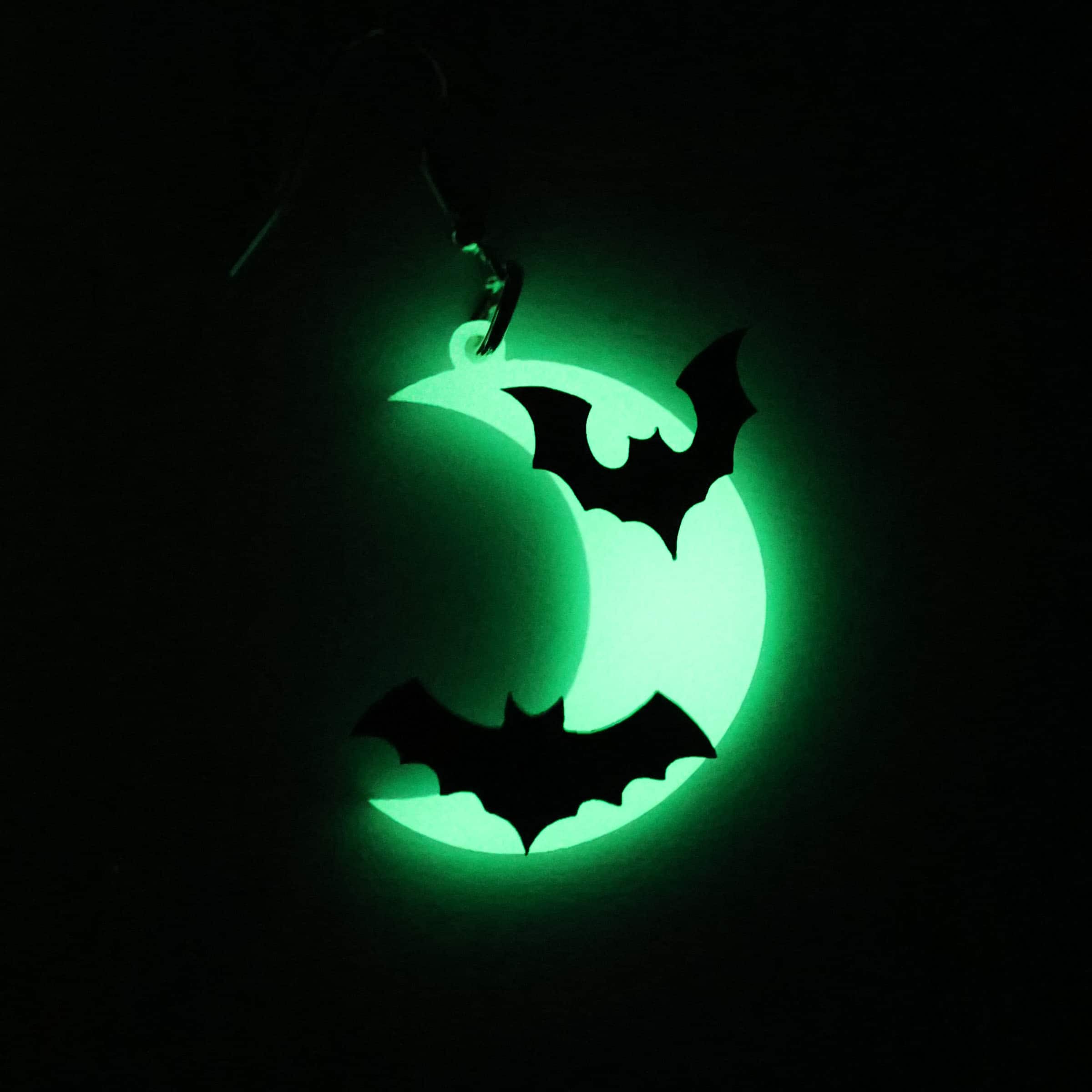 Glow-in-the-Dark Moon &#x26; Bat Earrings by Celebrate It&#x2122;