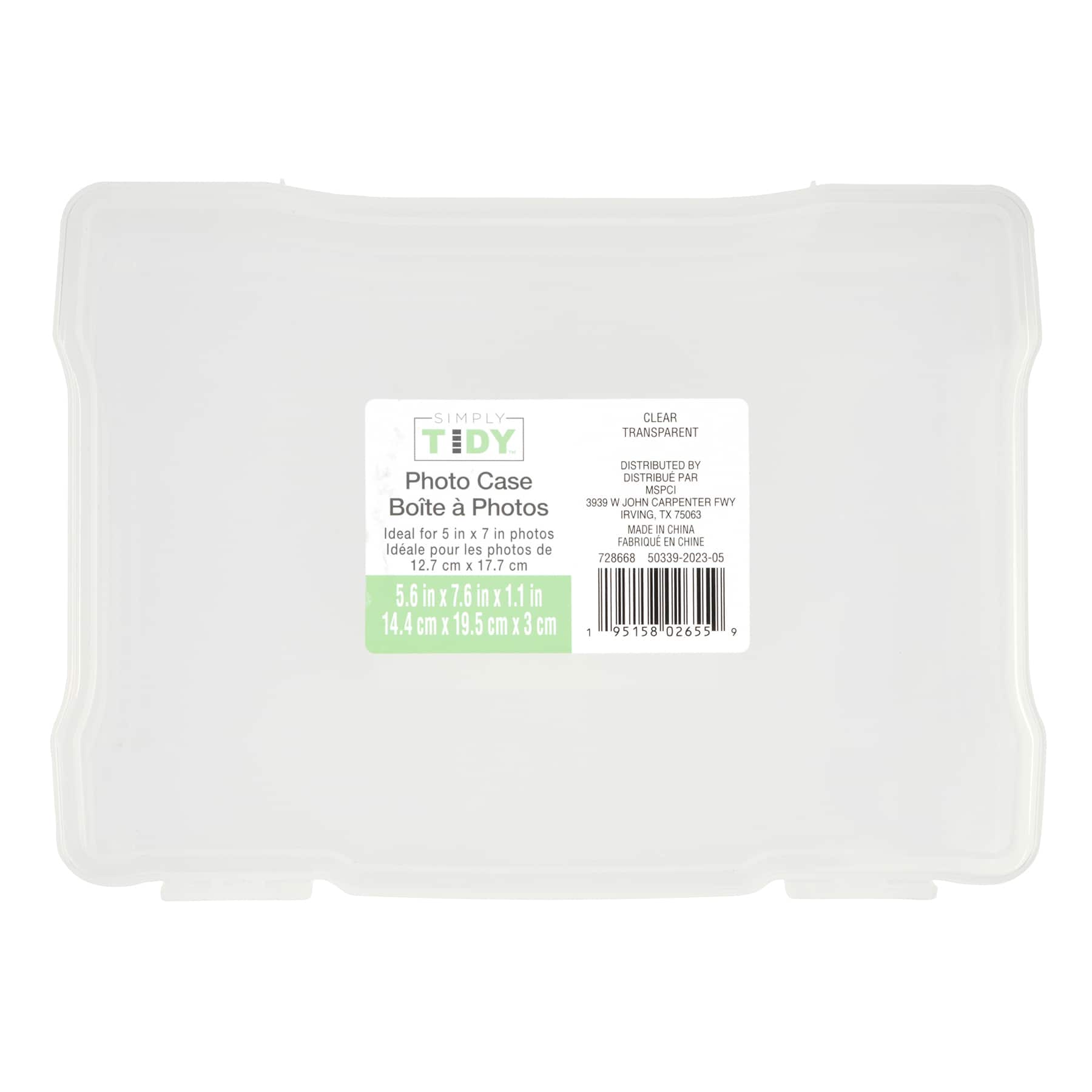 10 Pack: Plastic Photo Case by Simply Tidy™