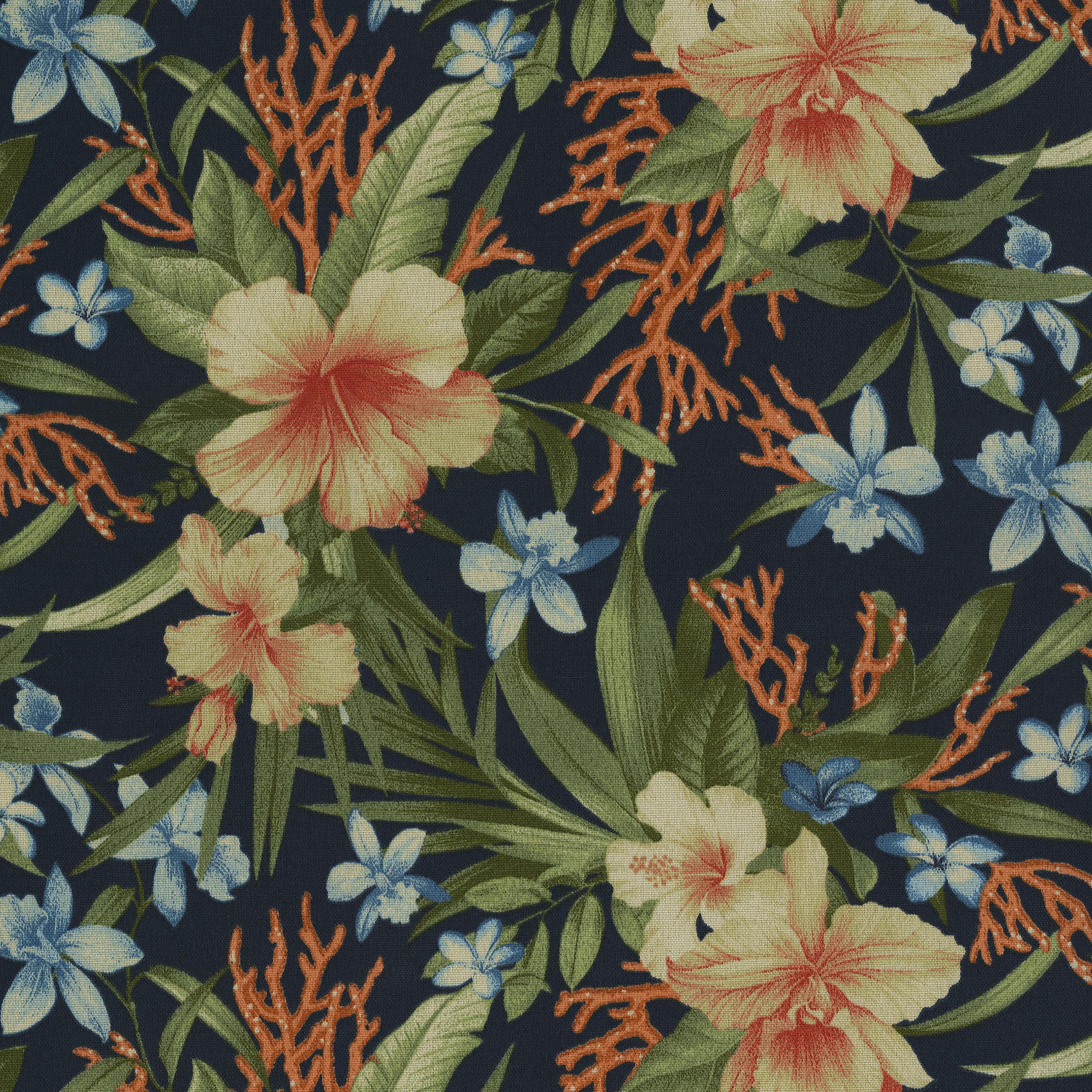 Tommy Bahama Ink Fleur Mar Outdoor Fabric