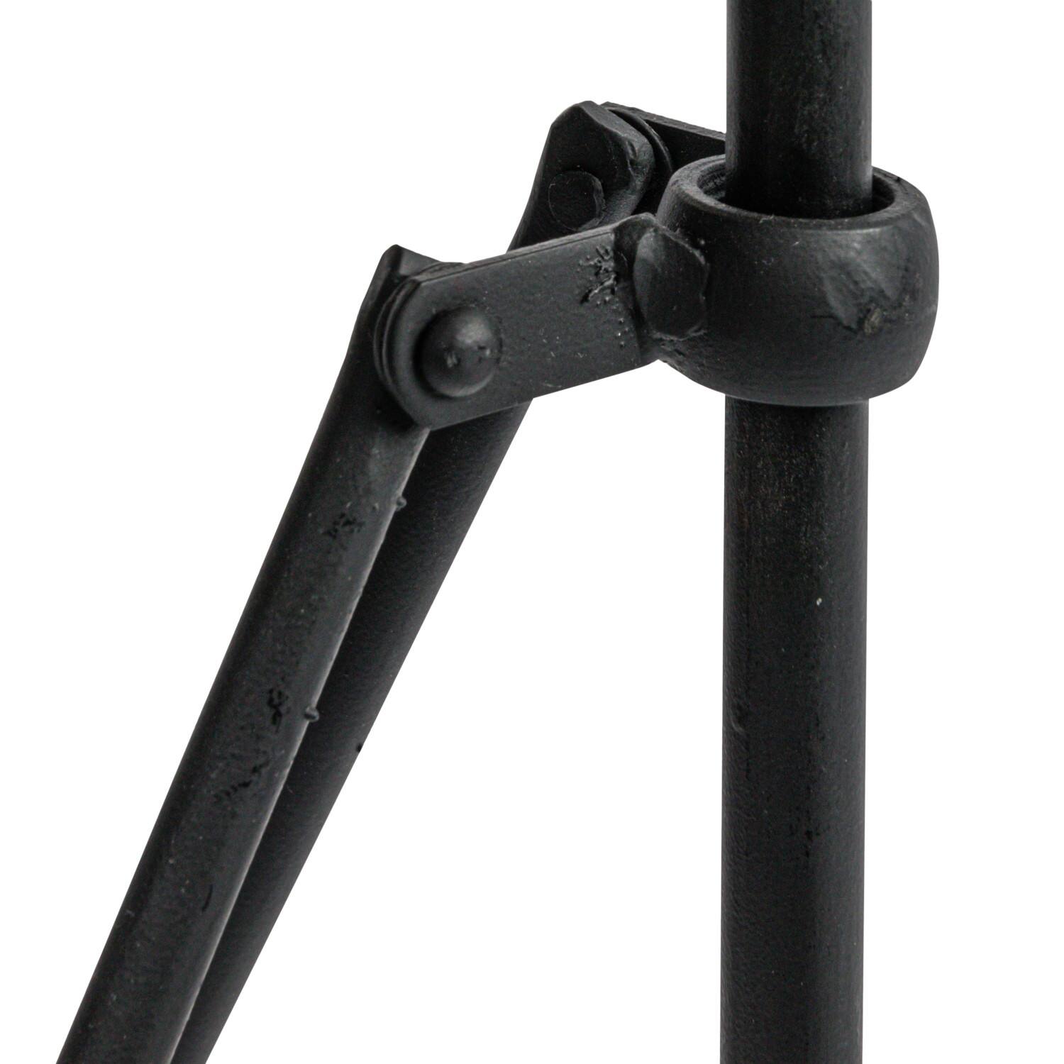 Hello Honey® 2ft. Tan Marble Top Modern Round Metal Accent Table