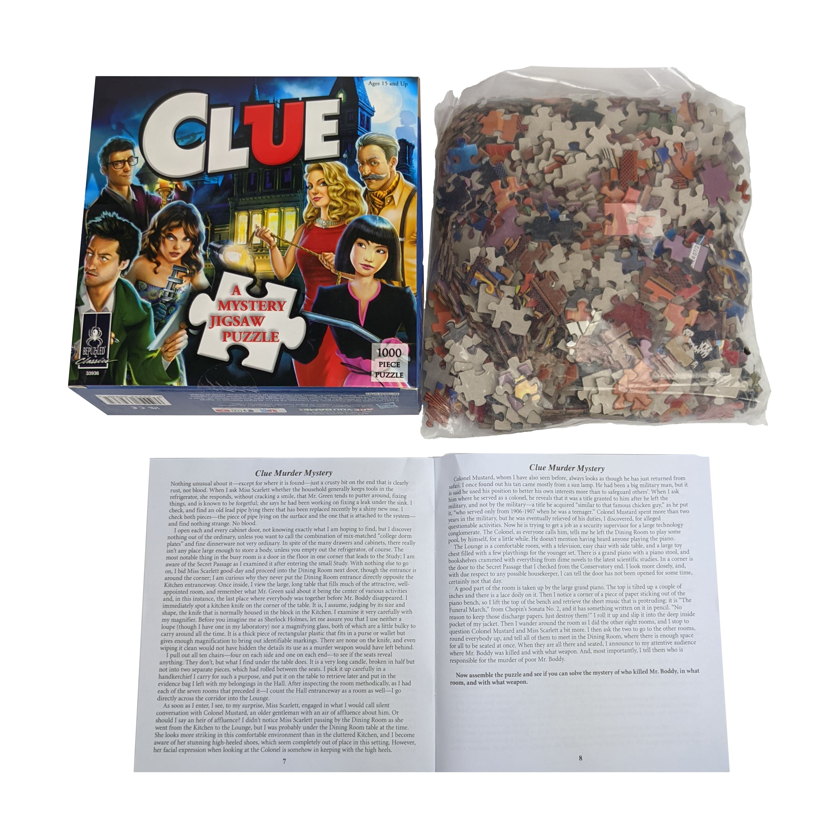 Clue - A Mystery Jigsaw Puzzle: 1000 Pcs