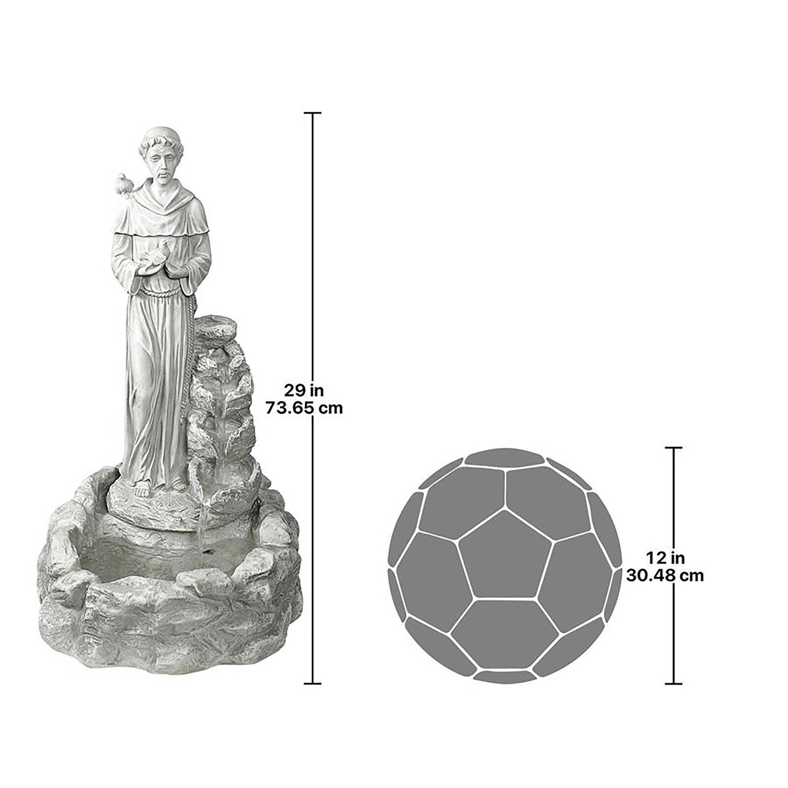 Nature&#x27;s Blessed Prayer St. Francis Sculptural Fountain