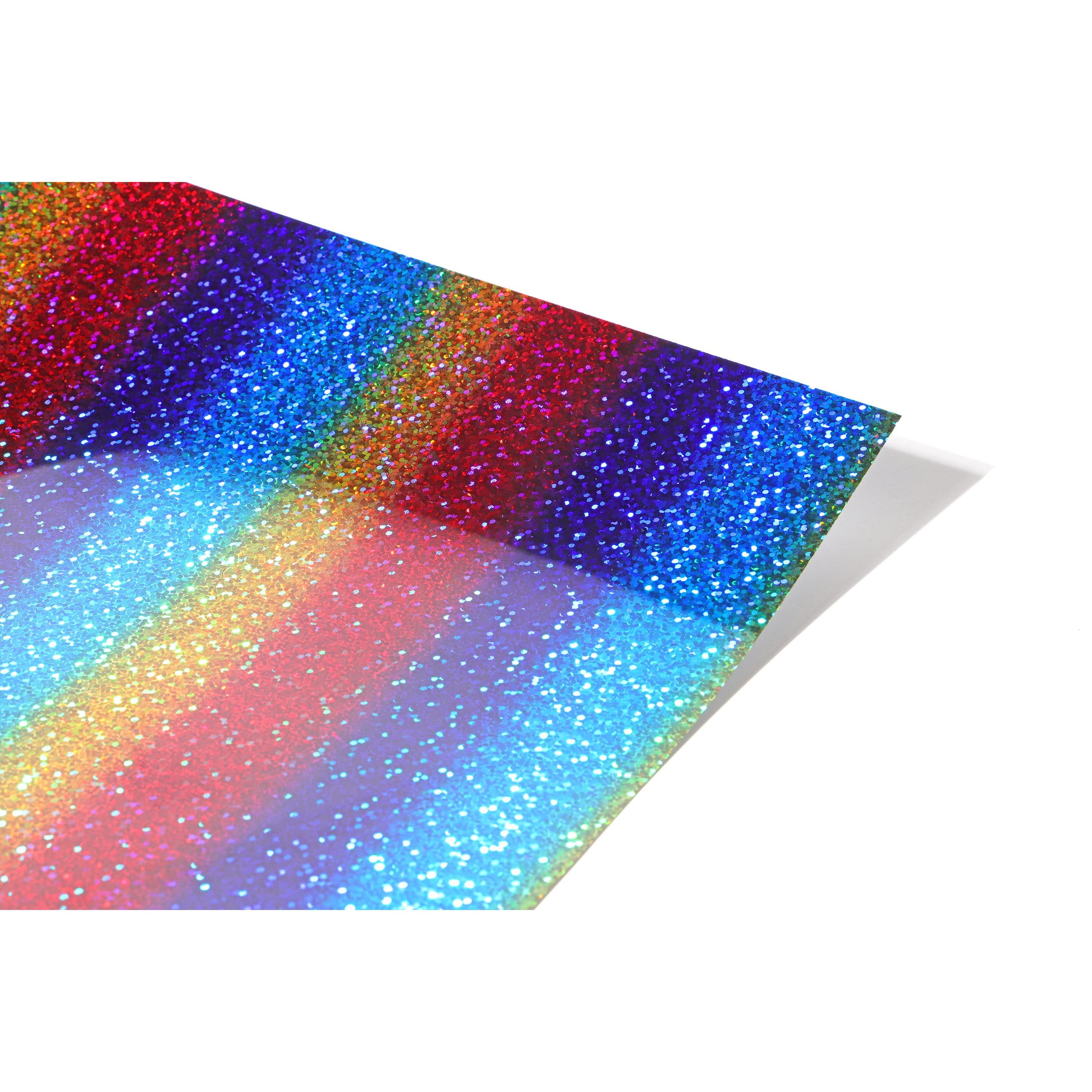 Pa Iron-On Vinyl 12 x 12 in. Sparkle Rainbow