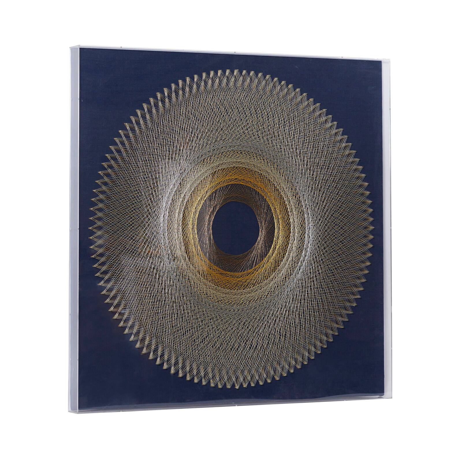 Brown Canvas Contemporary Wall Decor, 36&#x22; x 36&#x22; x 2&#x22;