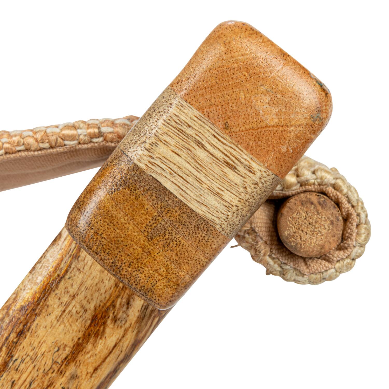 Hello Honey® 20" Natural Brown Modern Collapsible Wood Folding Stool