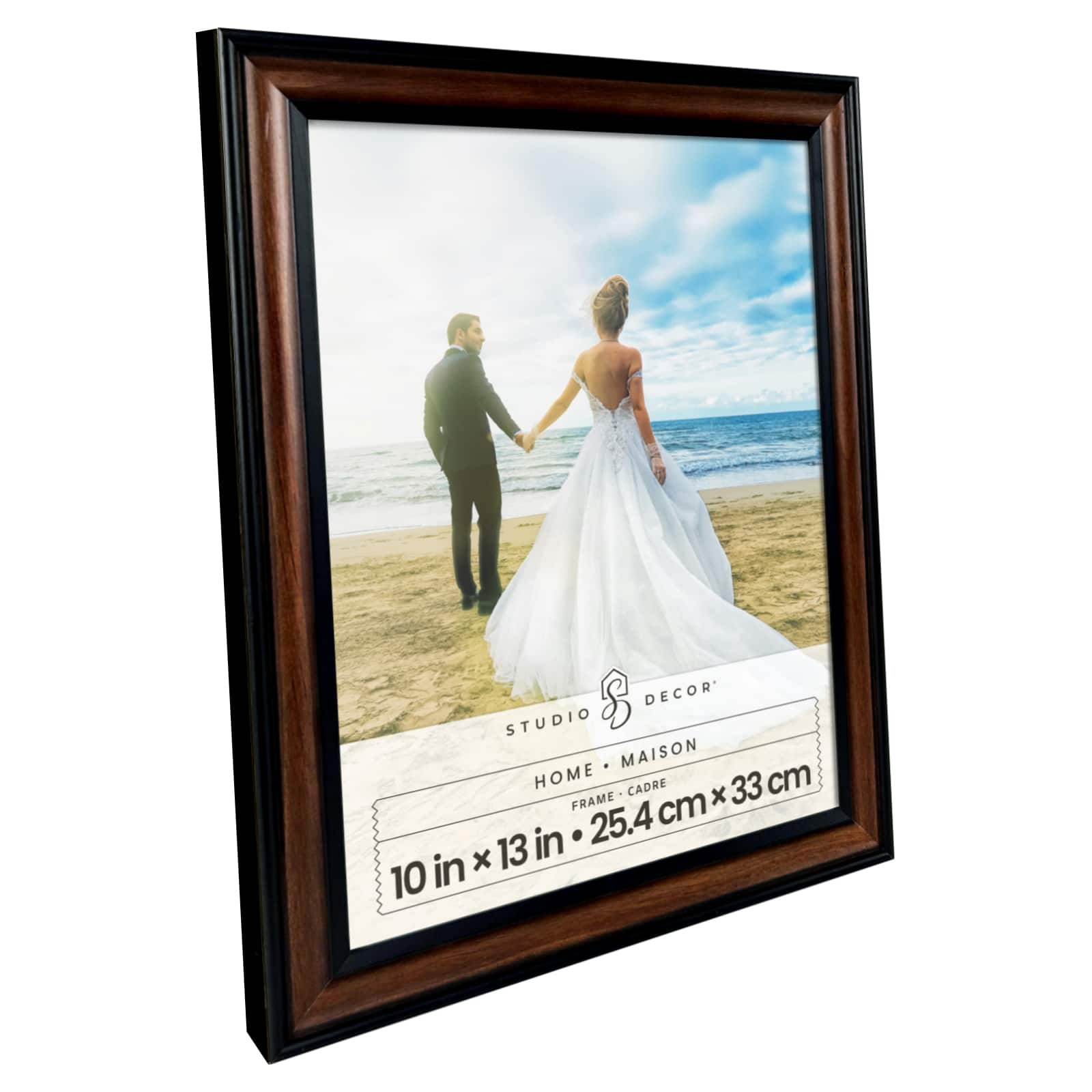 6 Pack: Home 10" x 13" Brown & Black Thin Frame by Studio Décor®