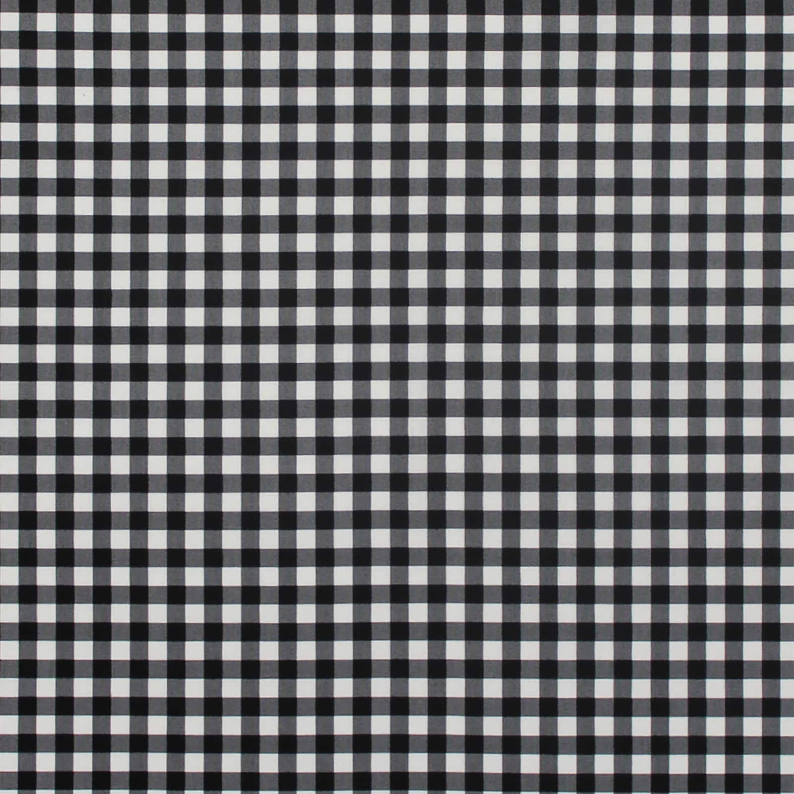Camelot Fabric Mixology Black Gingham Cotton Home D&#xE9;cor Fabric