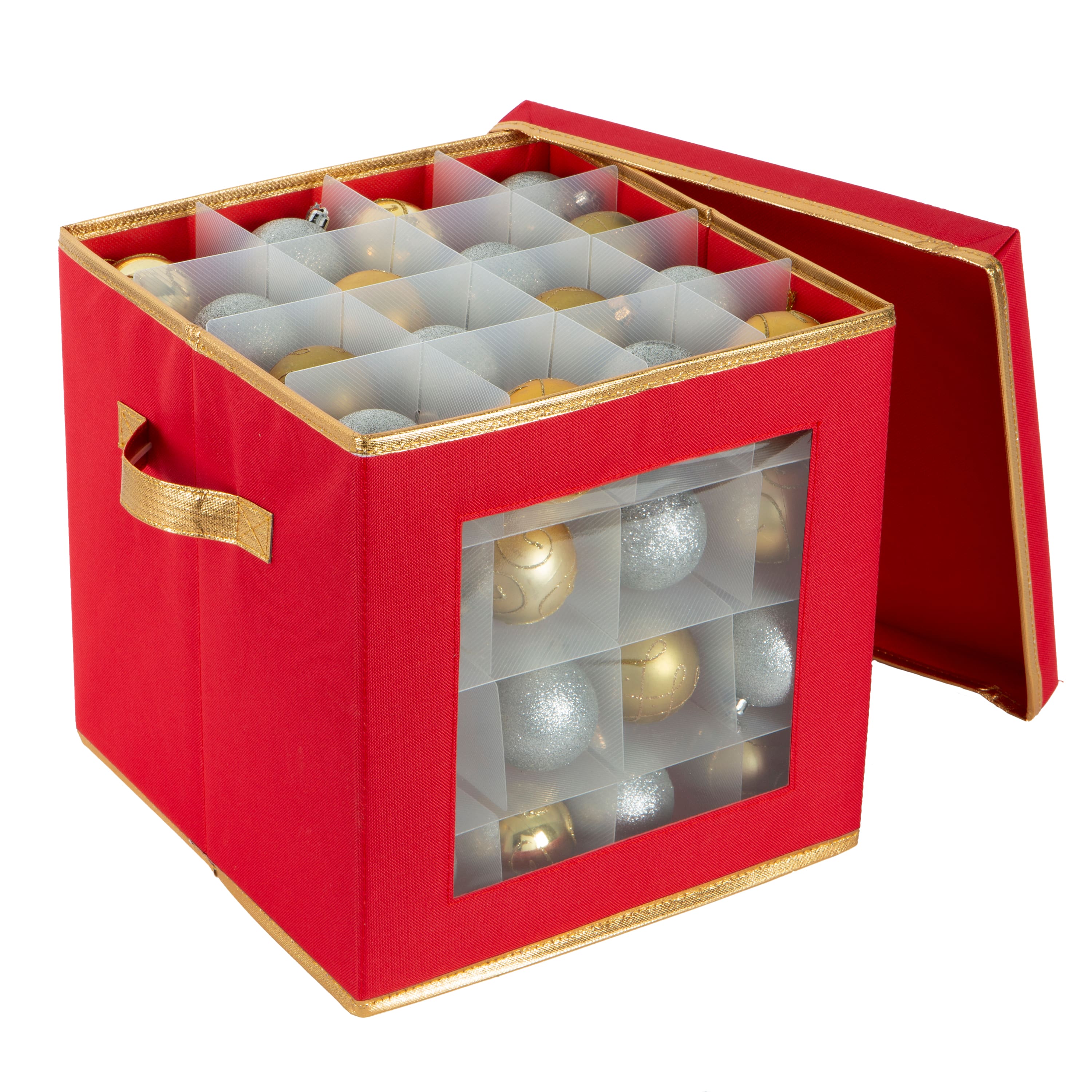 Simplify Small Ornament Storage Box with See-Through Window