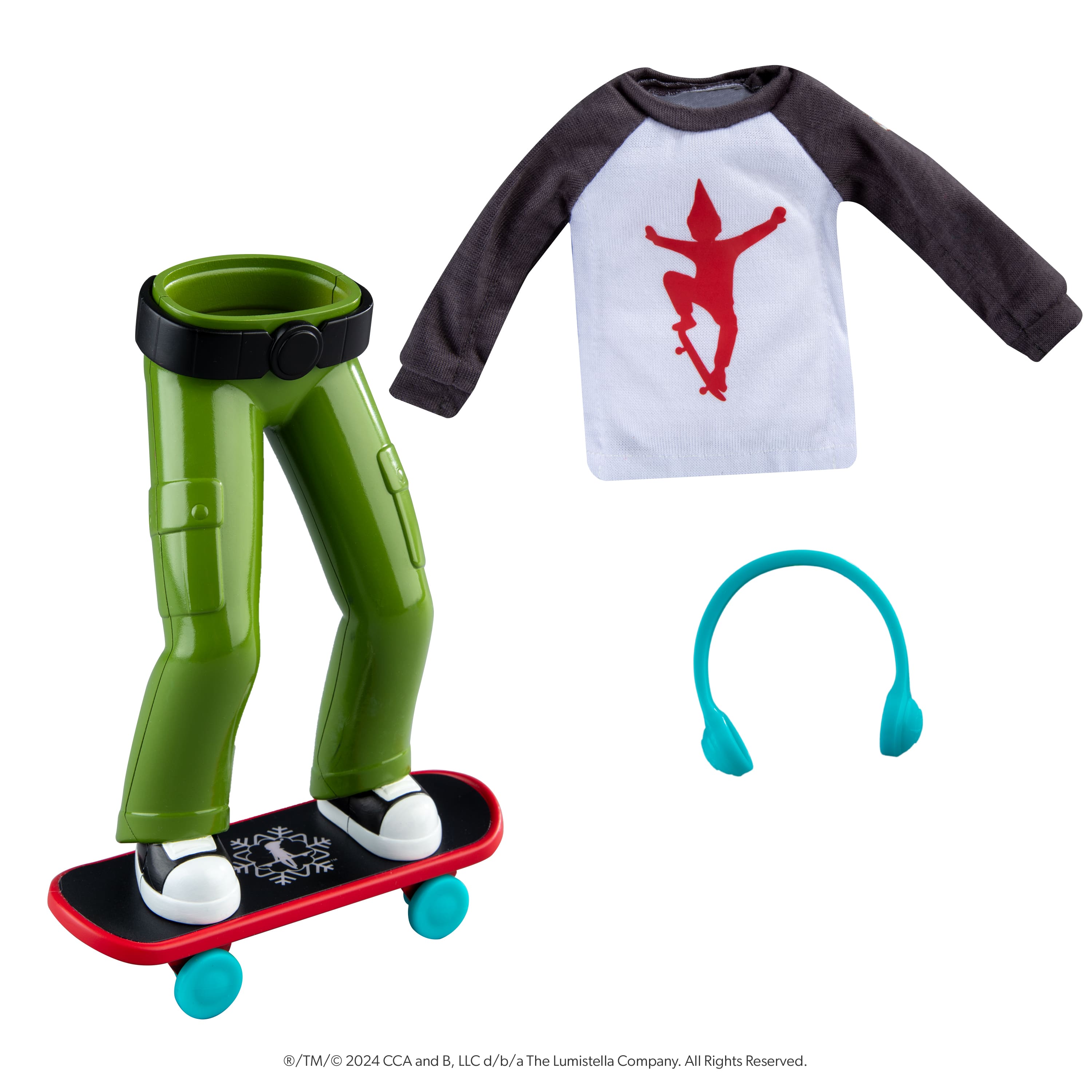 The Elf on the Shelf&#xAE; MagiFreez&#xAE; Holly Jolly Ollie Skateboard Set