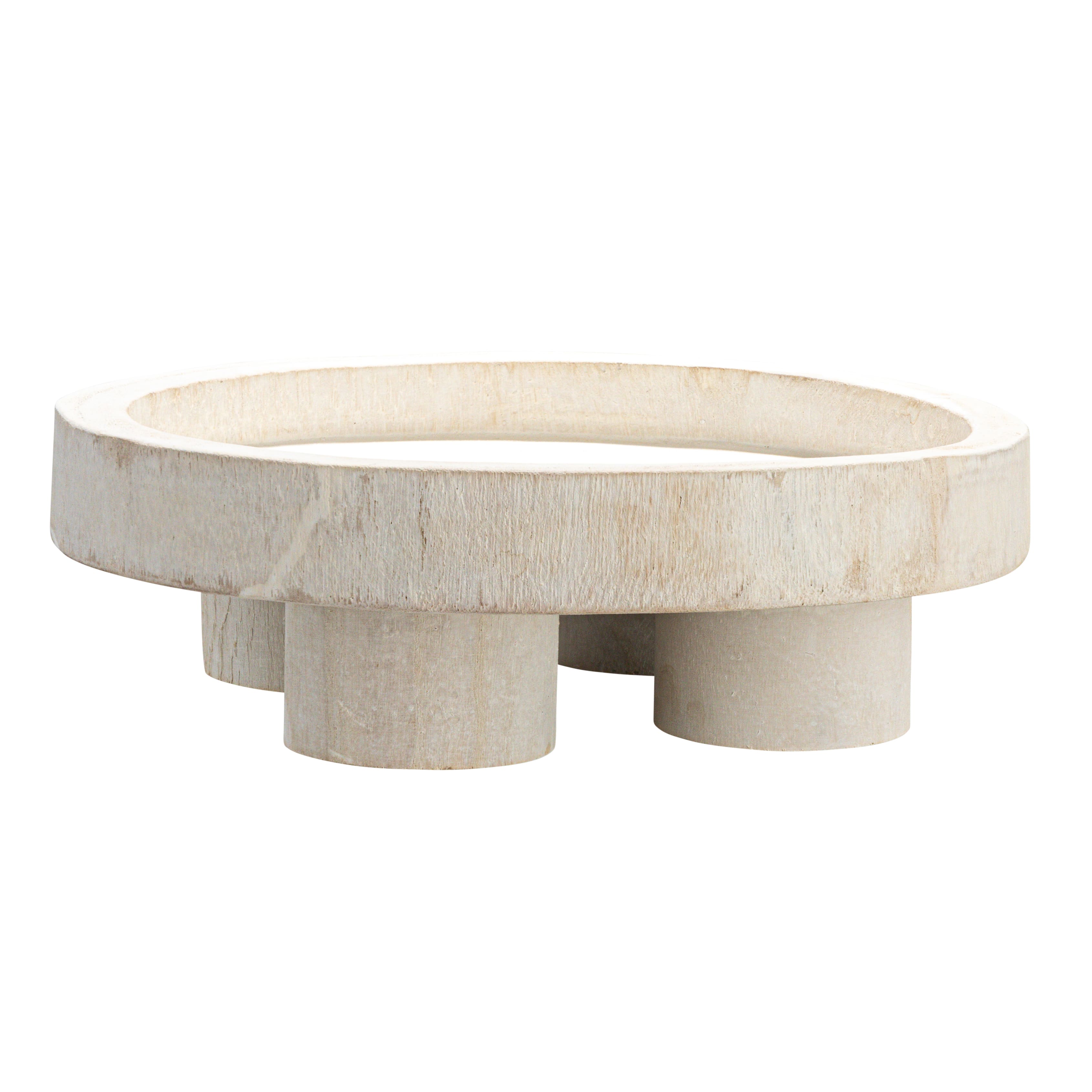 Hello Honey&#xAE; 12&#x22; Paulownia Wood Pedestal Tray