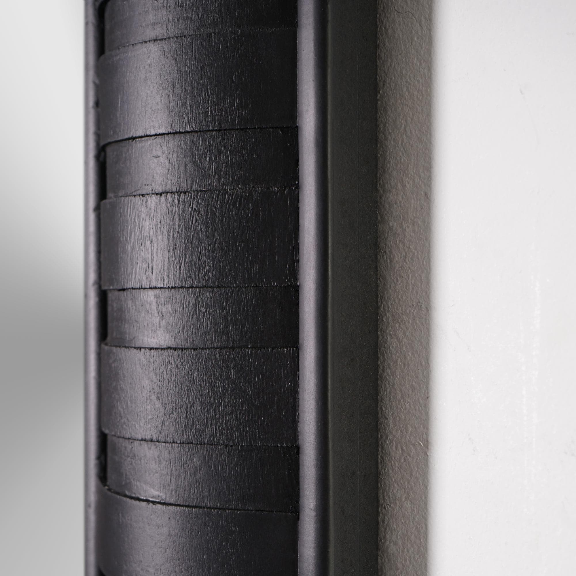 Head West 58" Black Wood Framed Full Length Wall Leaner Mirror