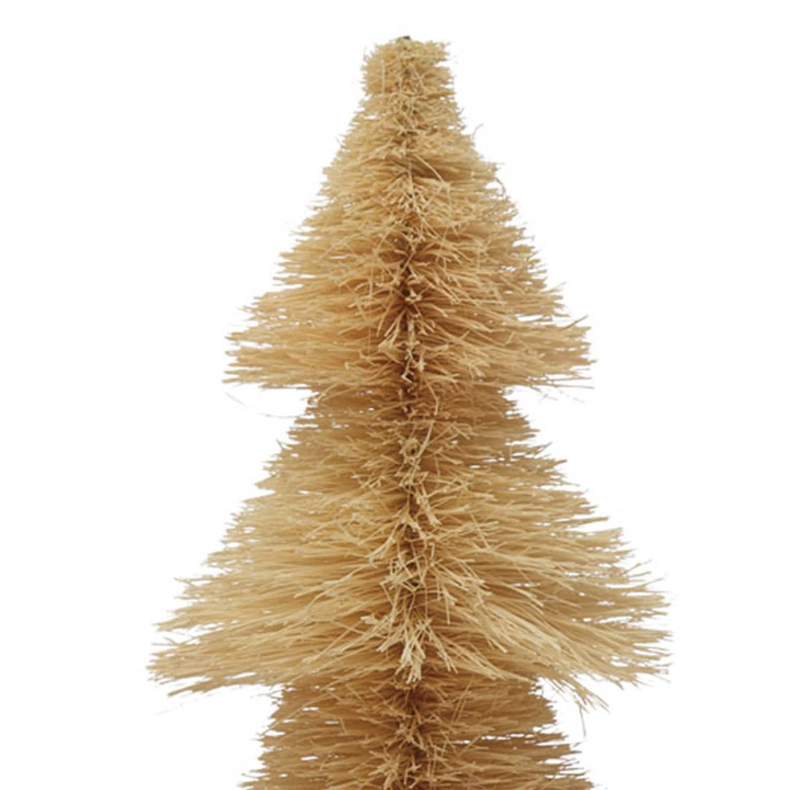 Hello Honey® Cream Sisal Bottle Brush Tree with Wood Base