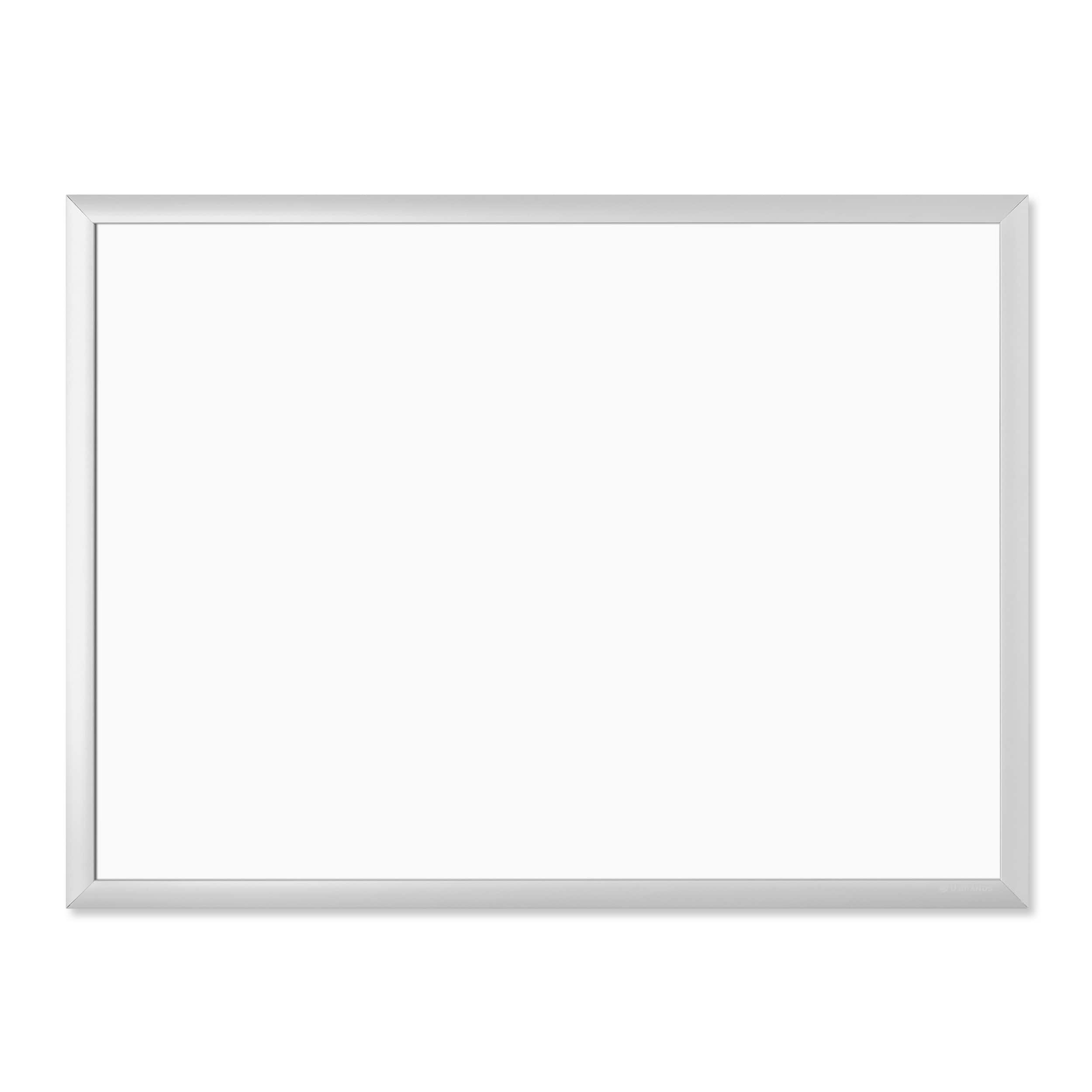 U Brands Silver Aluminum 24" x 18" Framed Magnetic Dry Erase Board