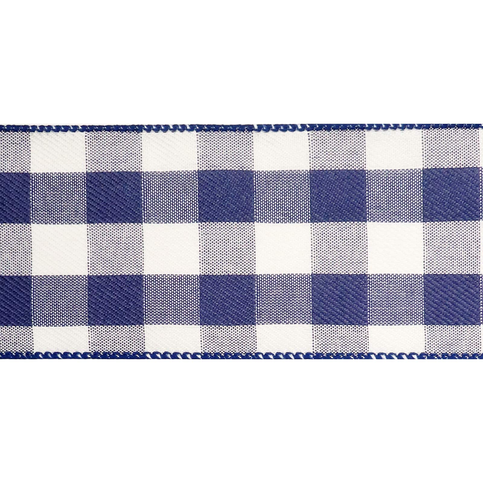 2.5&#x22; x 8.3yd. Wired Gingham Ribbon by Celebrate It&#x2122; D&#xE9;cor