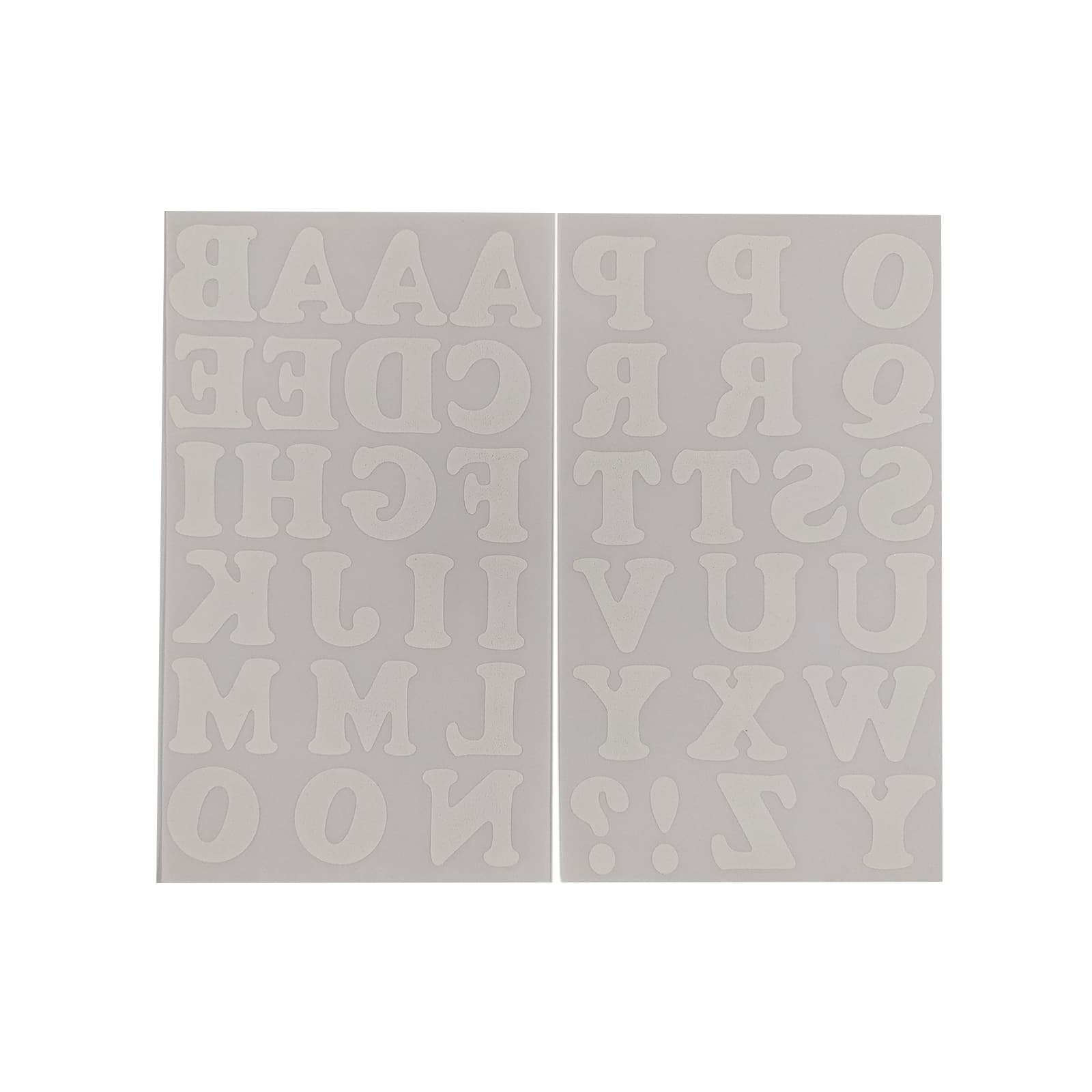 Iron-On White Flocked Cooper Letters by Make Market®