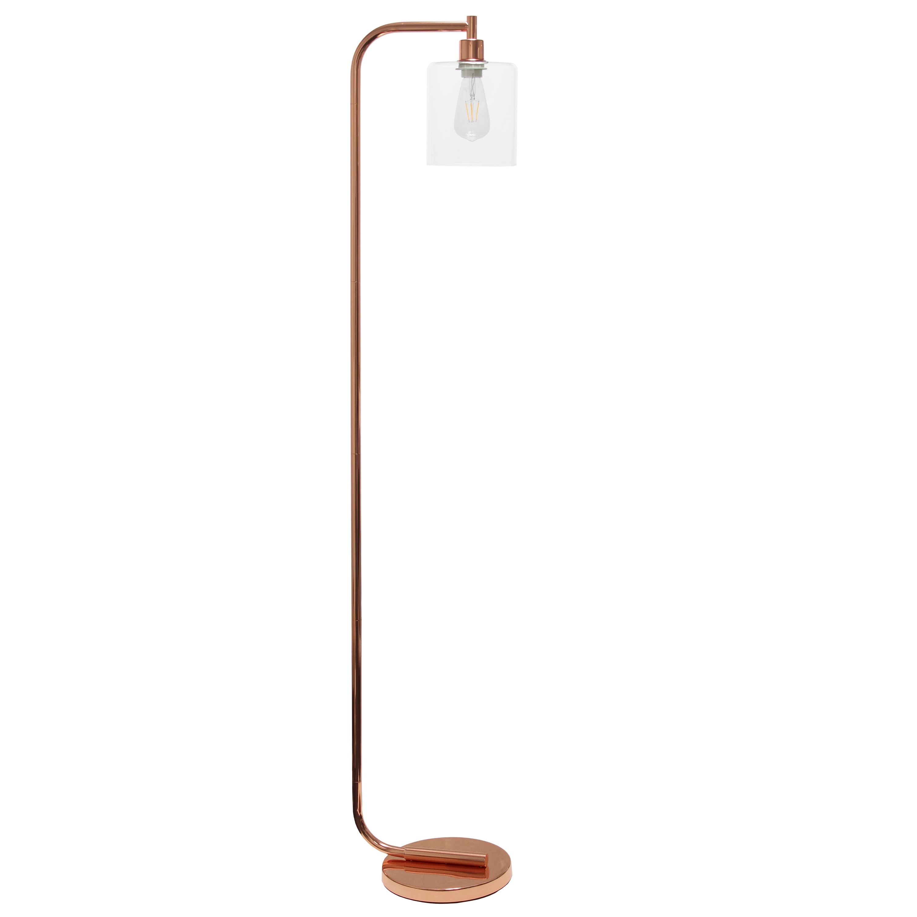 Simple Designs 63&#x22; Antique-Style Iron Lantern Floor Lamp
