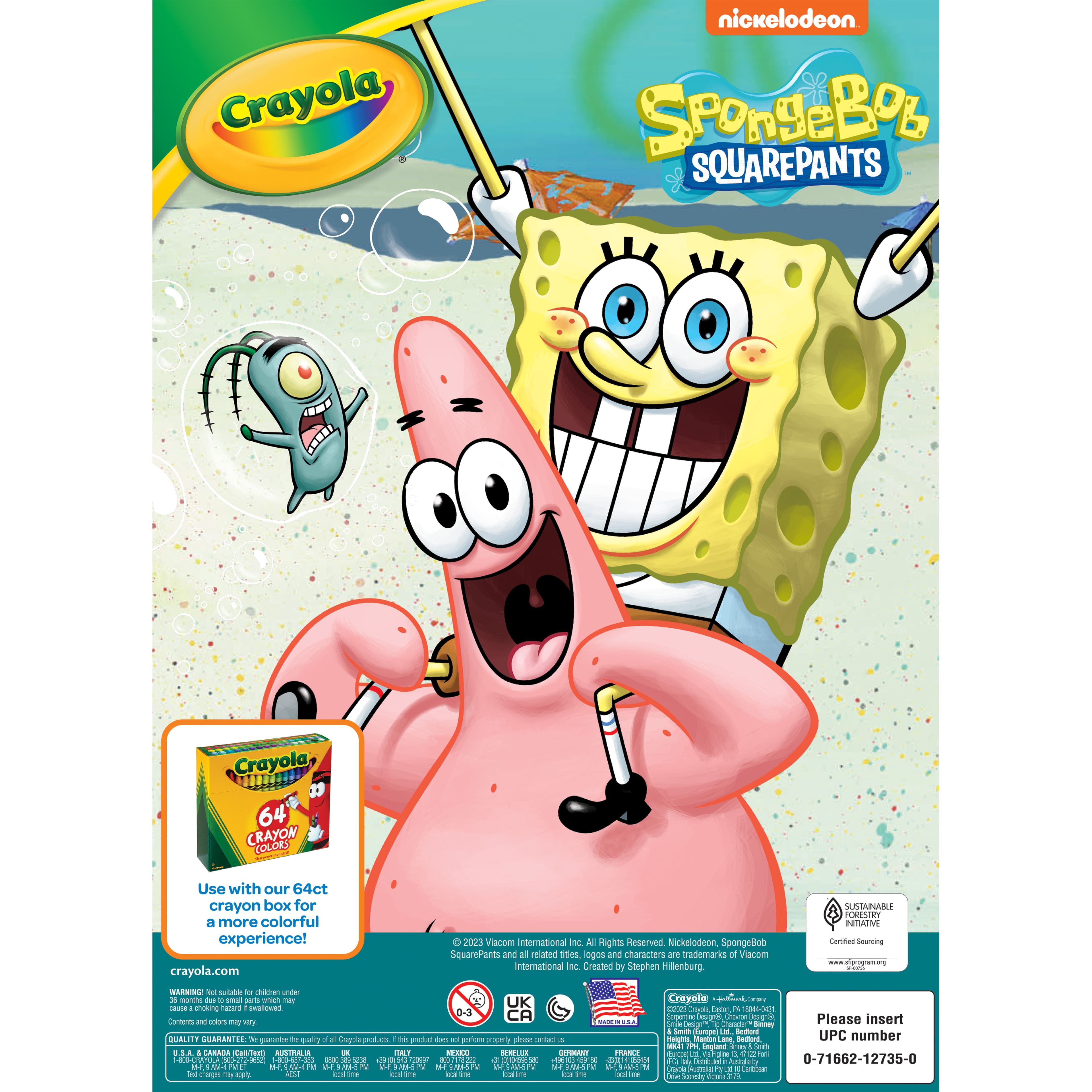 Crayola&#xAE; SpongeBob SquarePants Coloring Book &#x26; Sticker Sheet
