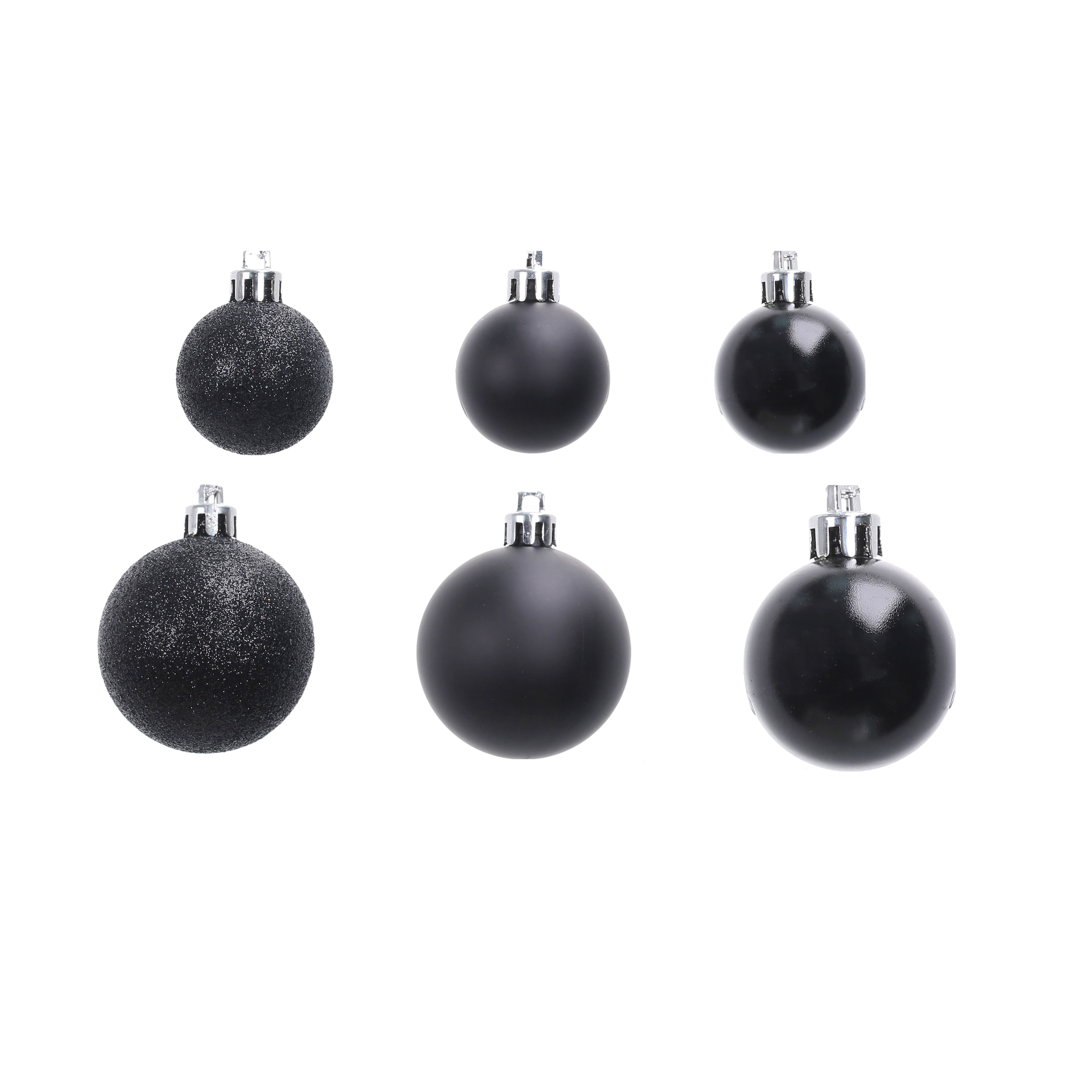 Black Halloween Ball Ornaments, 20ct. by Ashland®