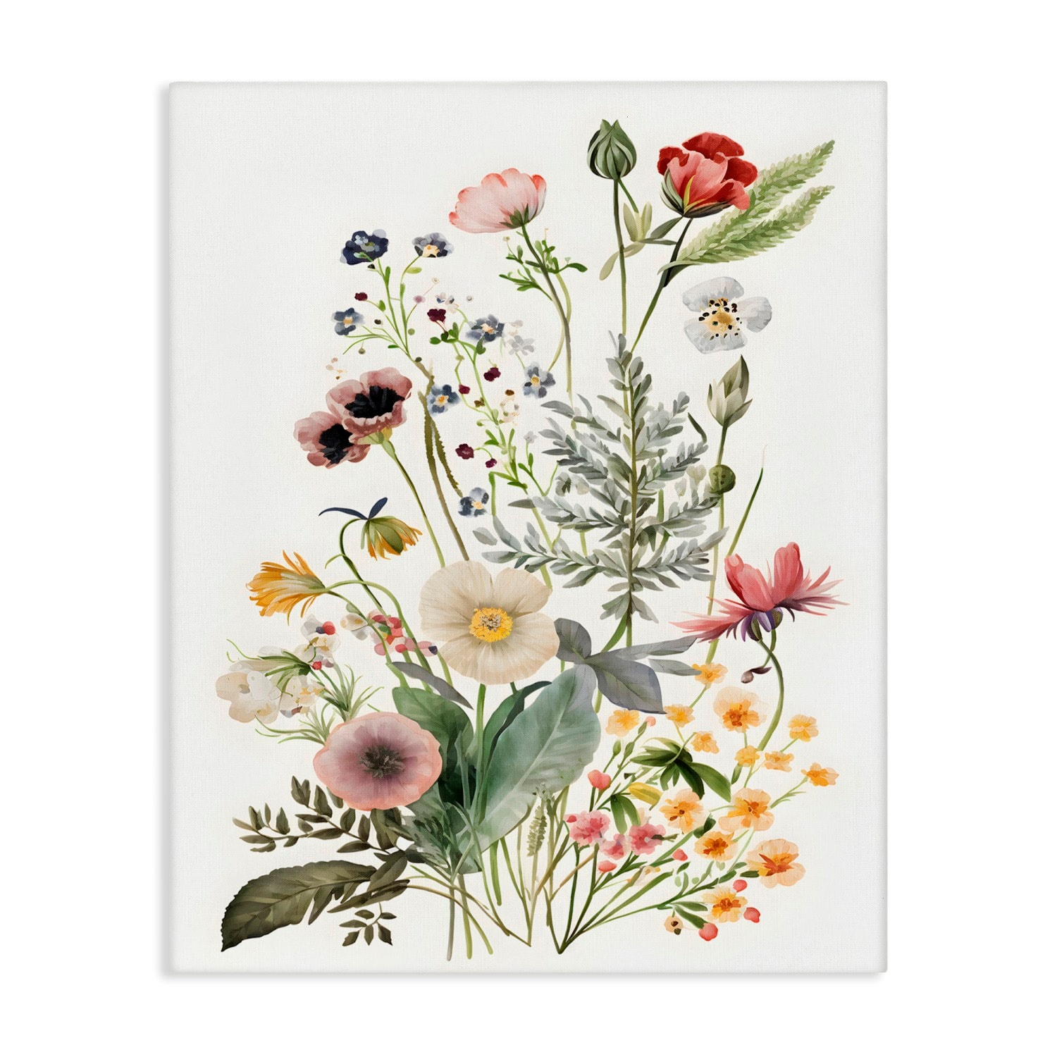 Stupell Industries Subtle Spring Blossoms Canvas Wall Art