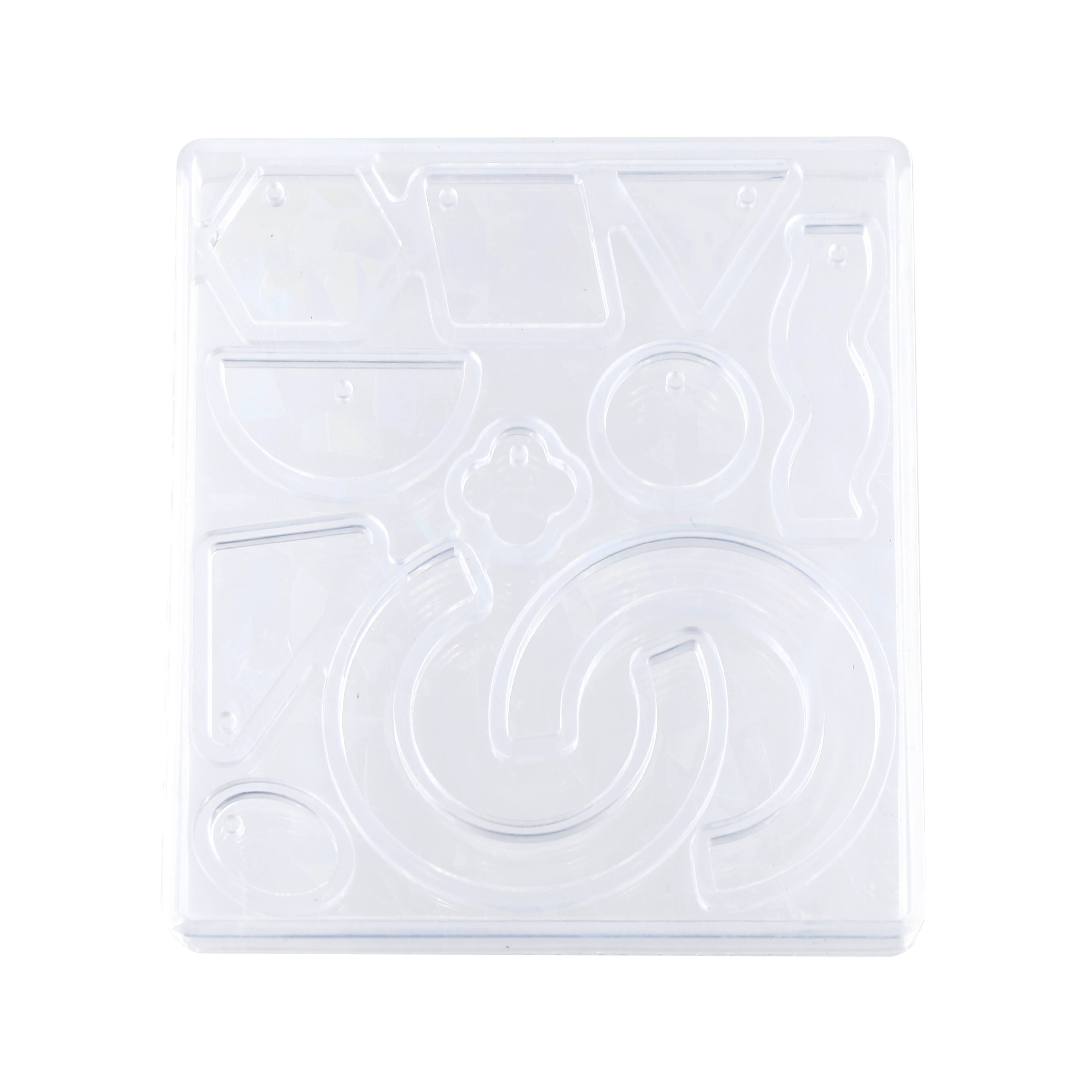 Blue Moon Studio&#x2122; UV Resin Craft Holographic Basic Shapes Silicone Mold