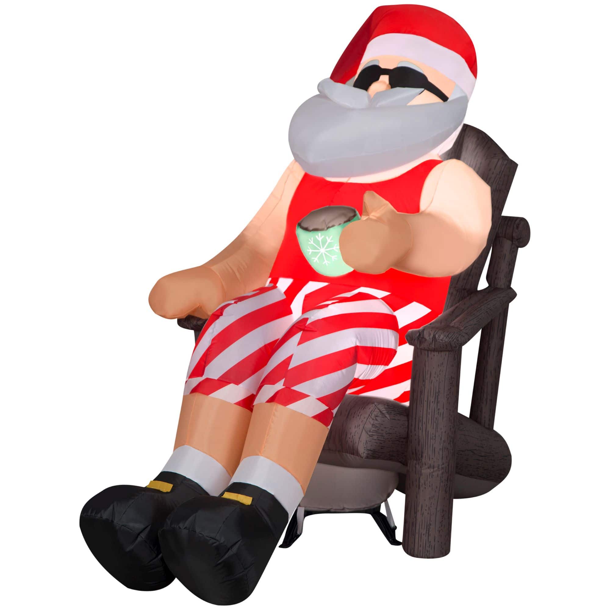4.5ft. Airblown® Inflatable Christmas Santa in Outdoor Chair